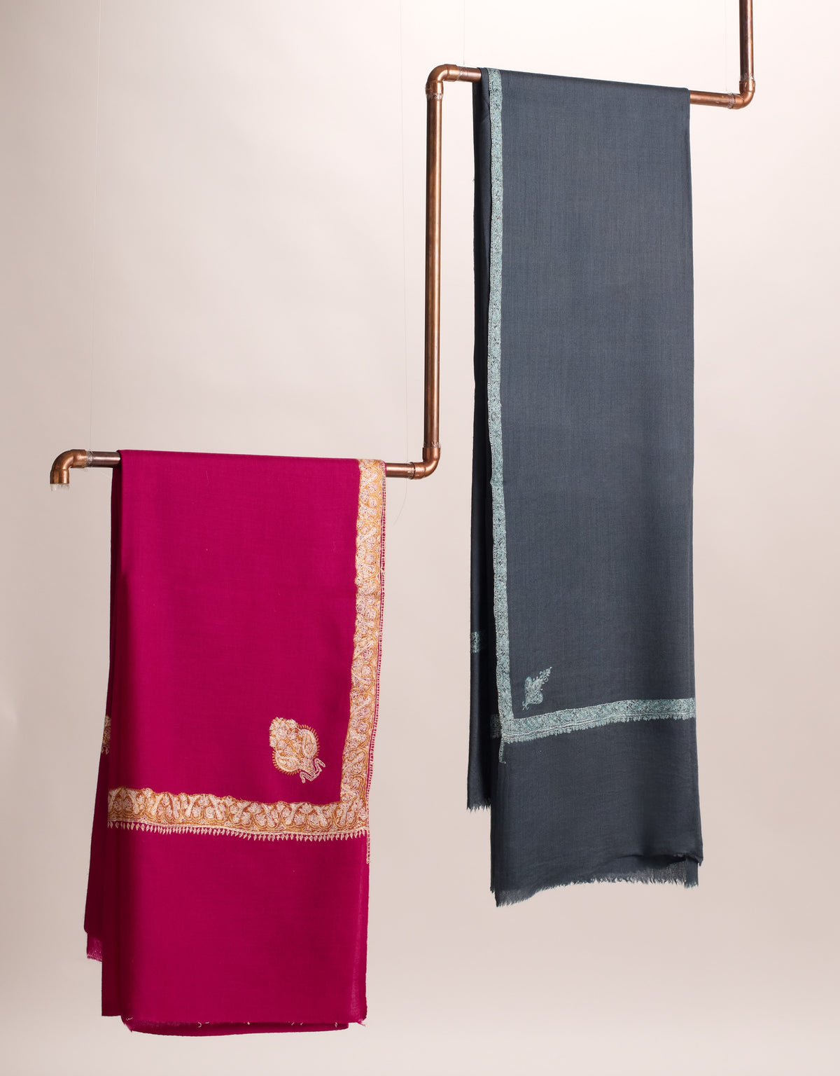 Hashi Grande - Cashmina Big Hashi Border Shawl