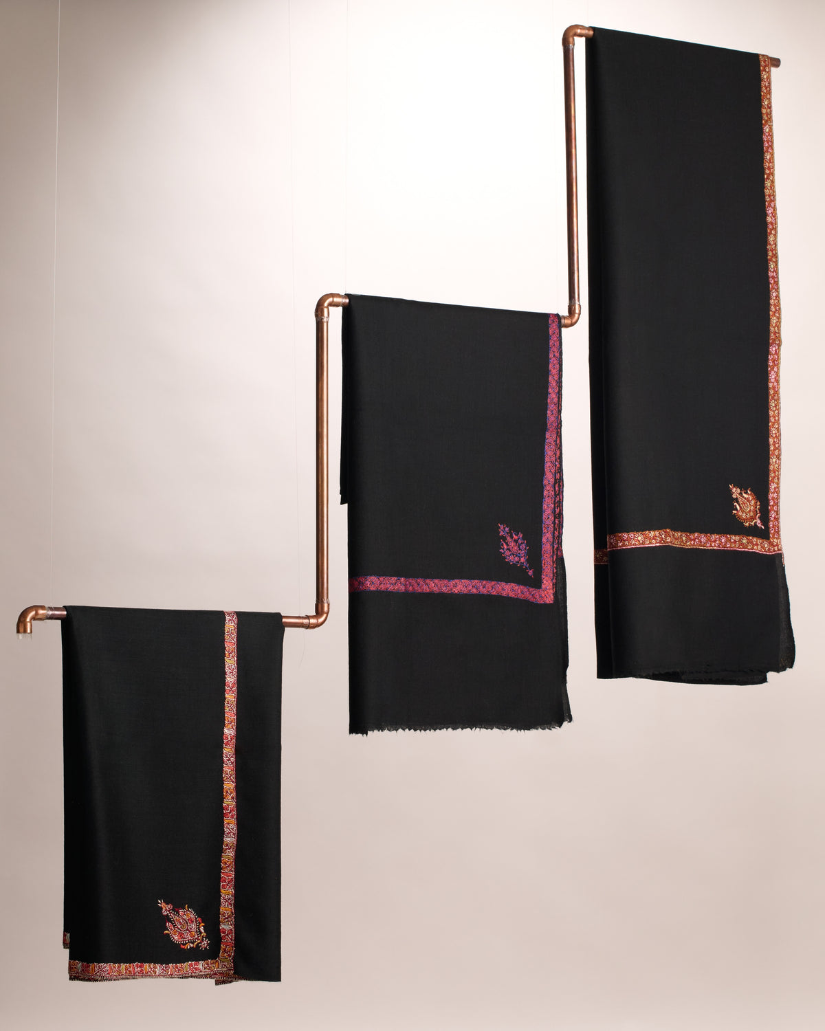 Hashi Mini - Cashmina Small Hashi Border Shawl