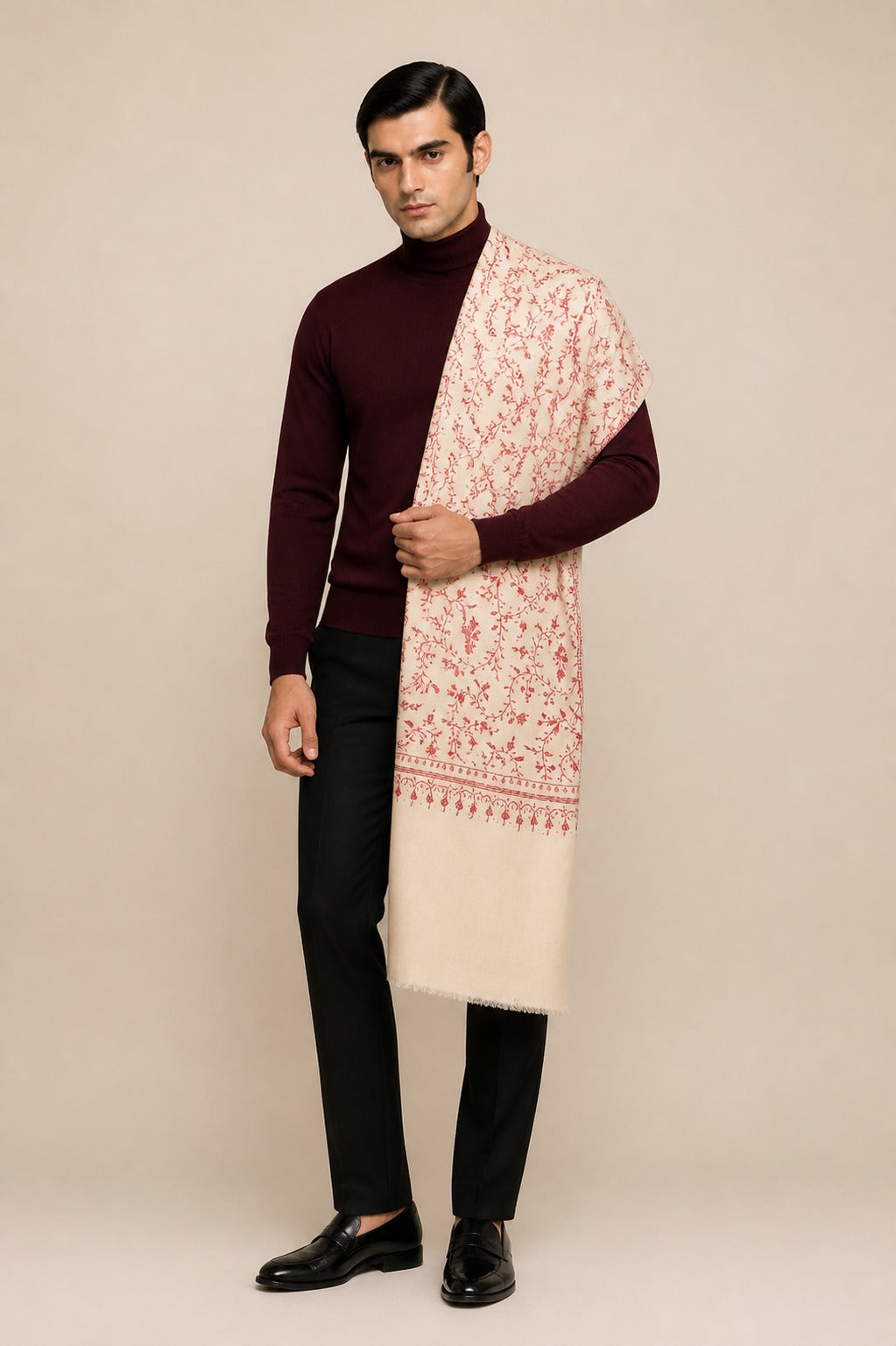 Cashmina All Over - Cashmina All Over Jali Shawl