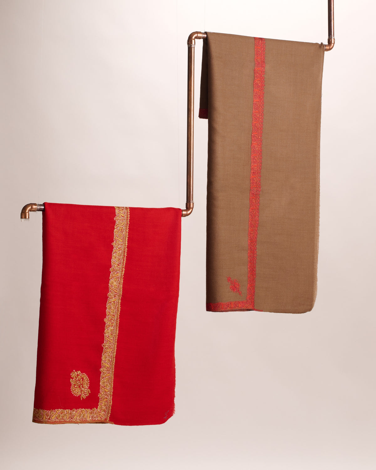 Hashi Grande - Cashmina Big Hashi Border Shawl