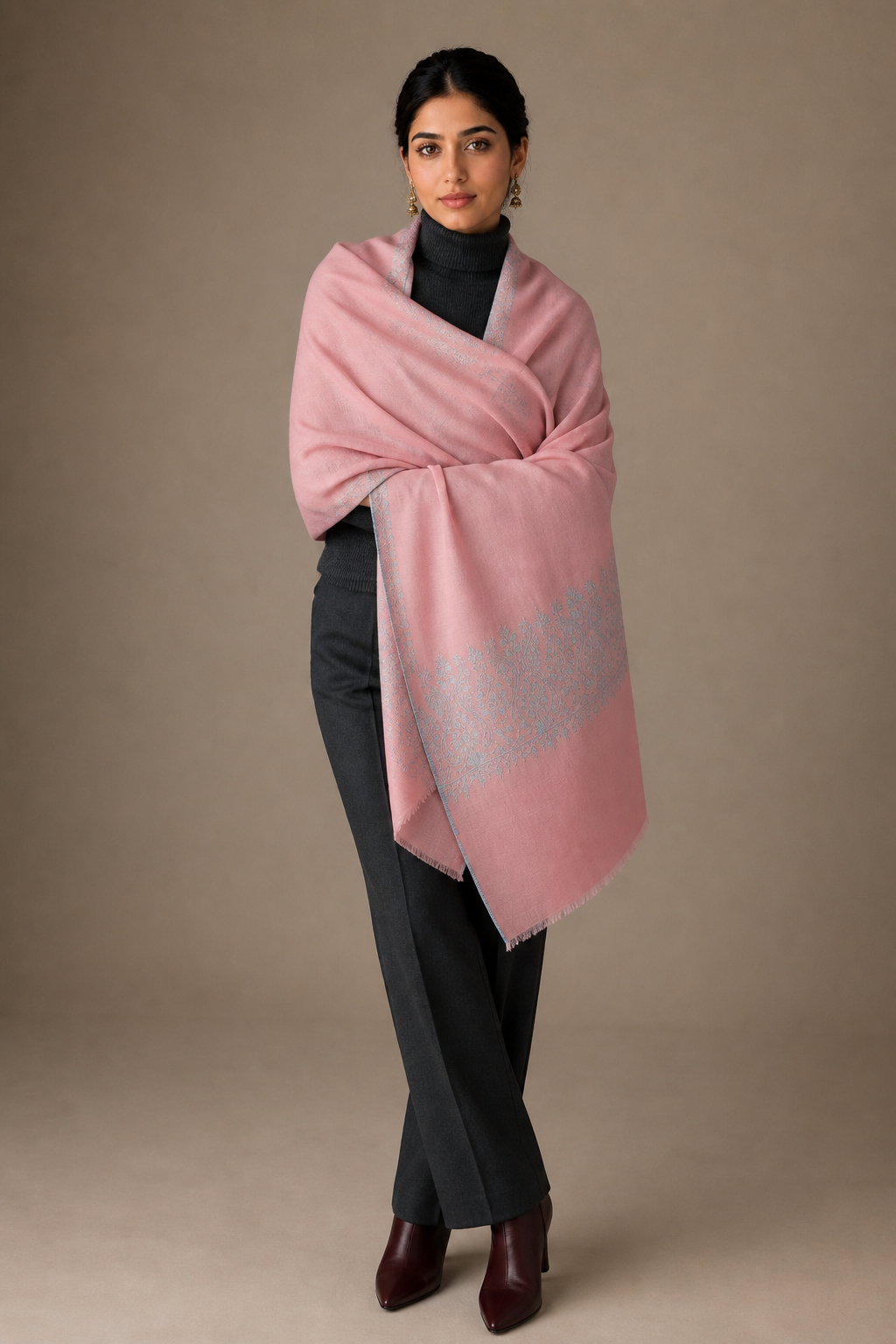 Cashmina Palla - Cashmina Palla Embroidery Shawl