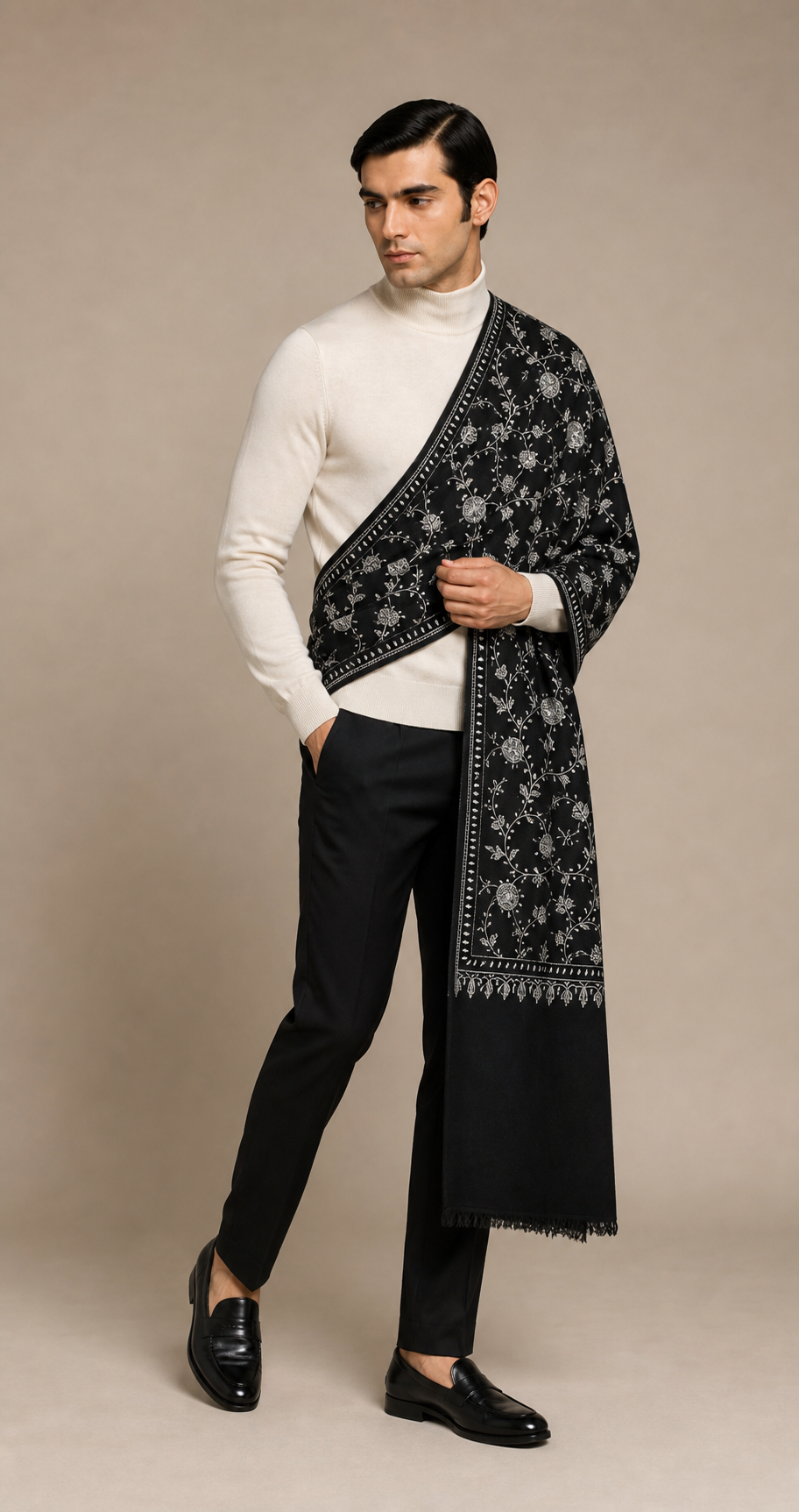 Cashmina All Over - Cashmina All Over Jali Shawl