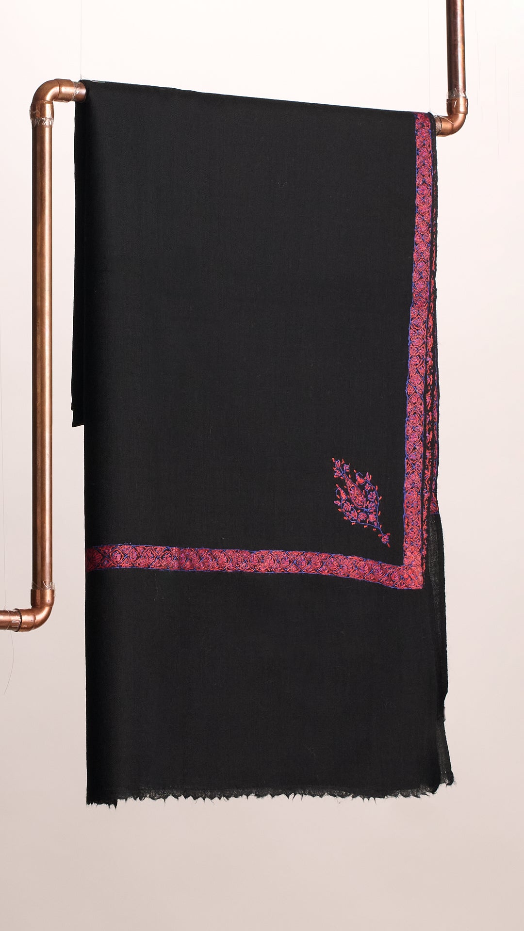 Hashi Mini - Cashmina Small Hashi Border Shawl