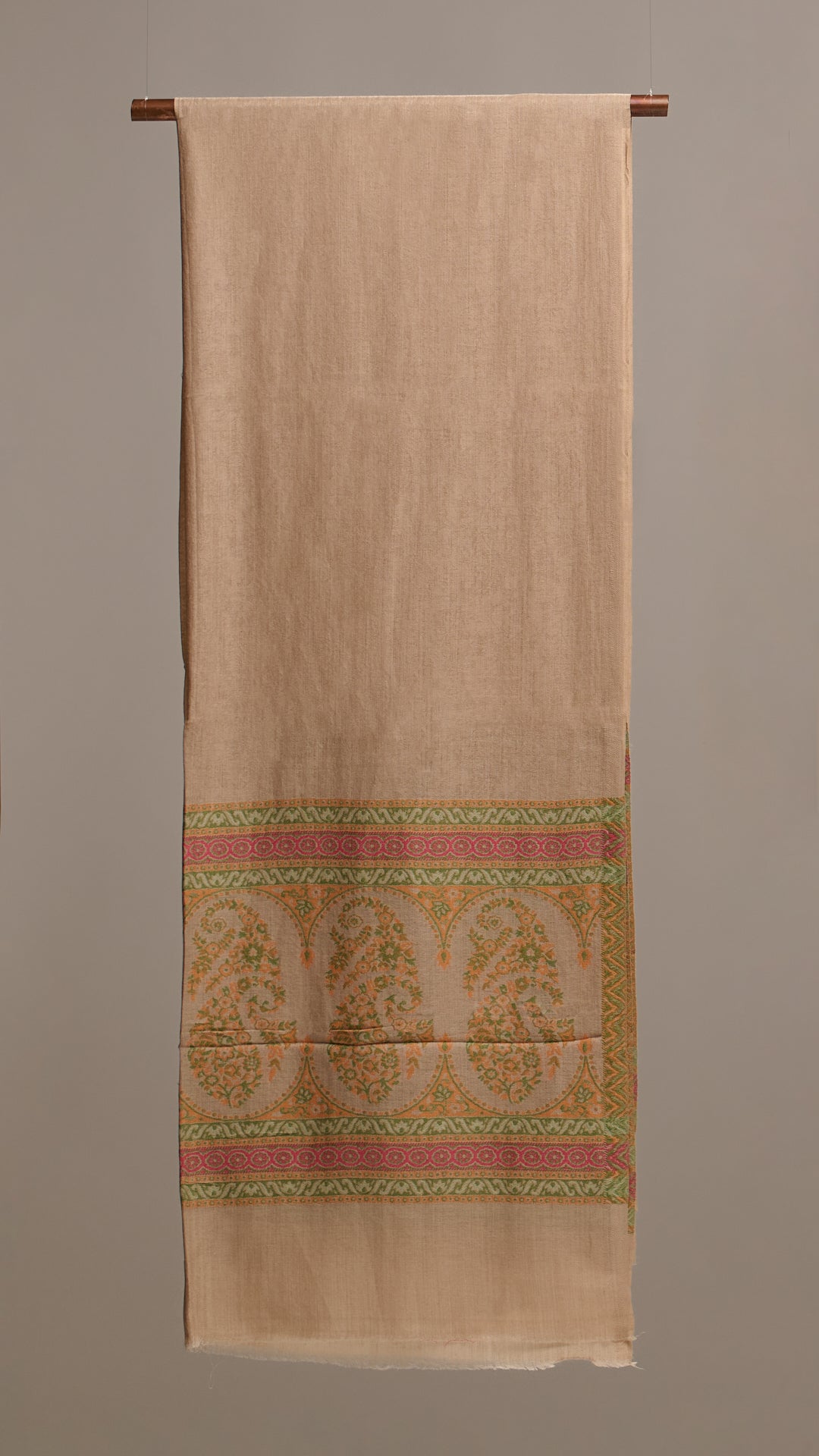 Paisley Flip - Reversible Paisley Border Stole