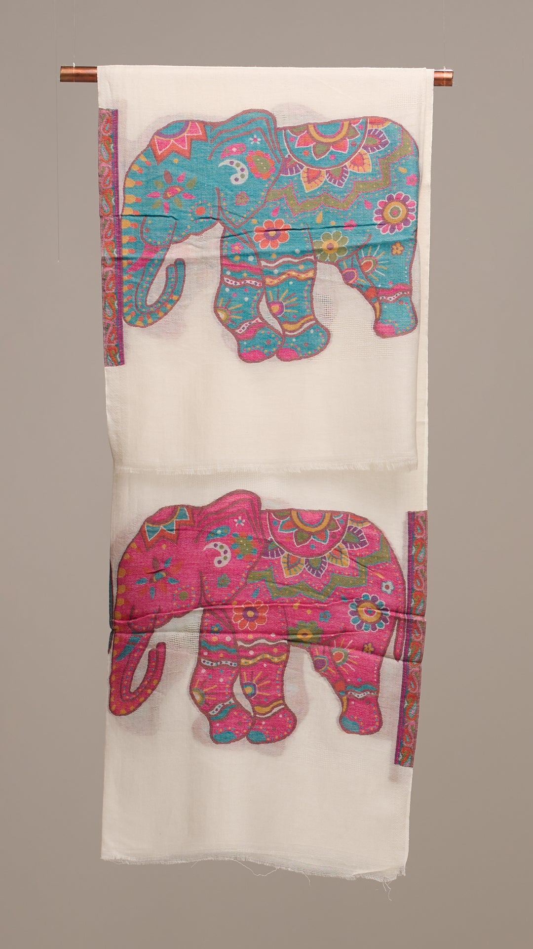 Elephant Line - Elephant Motif Stole