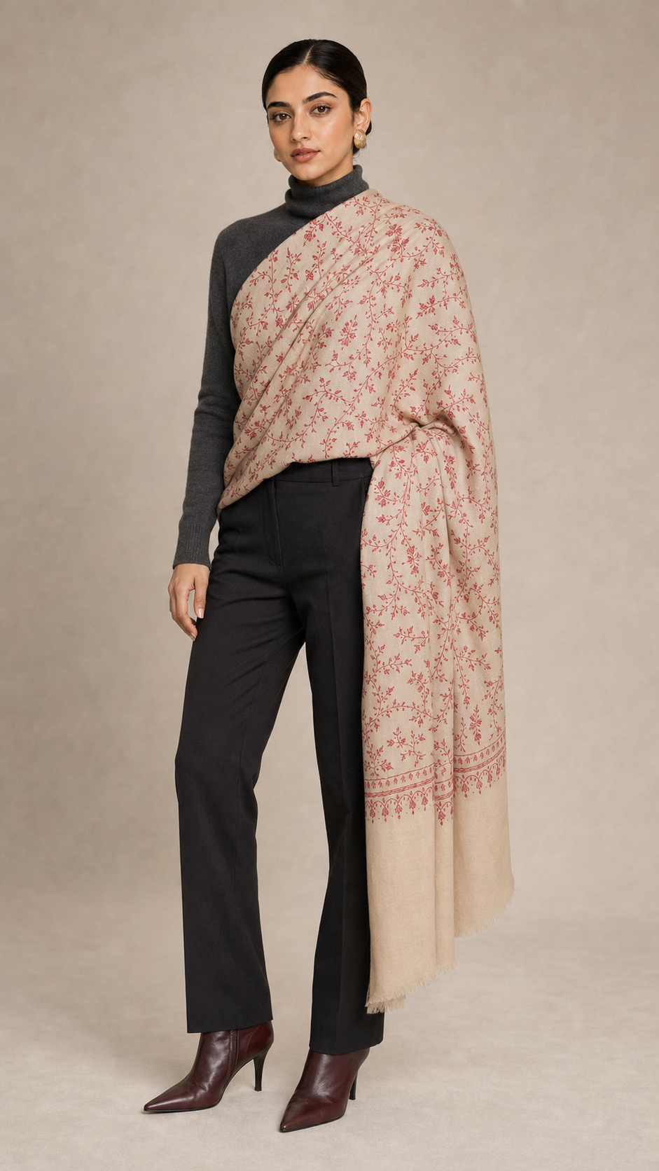 Cashmina All Over - Cashmina All Over Jali Shawl