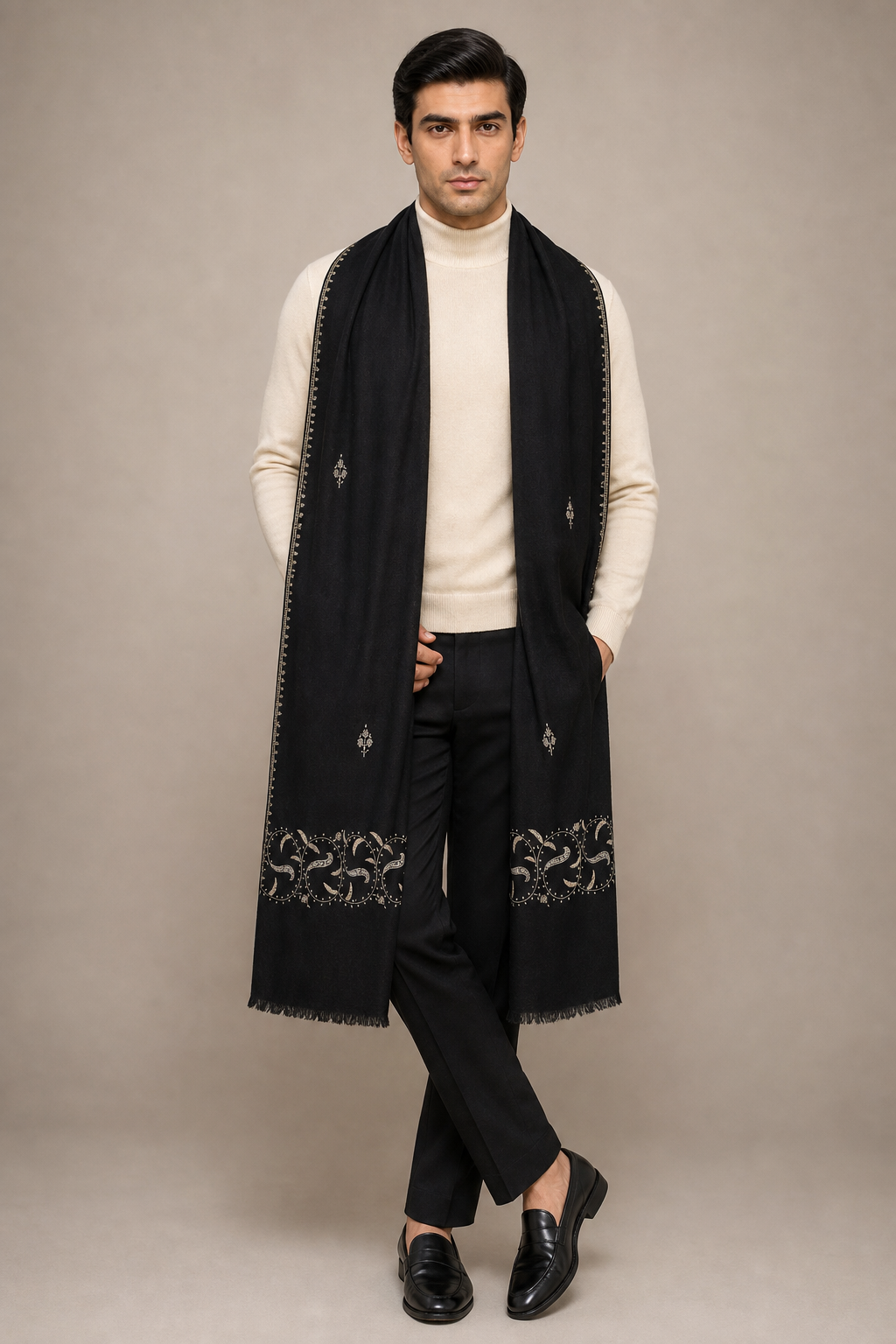 Cashmina Buti Classic - Cashmina Palla Buti Shawl