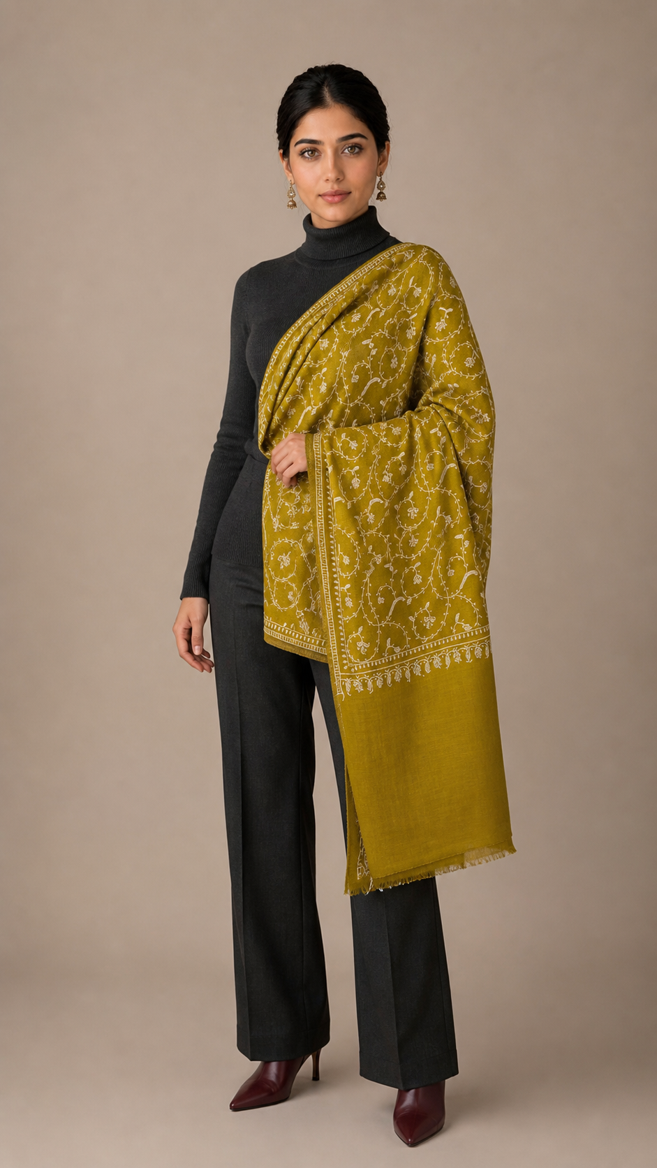 Cashmina All Over - Cashmina All Over Jali Shawl