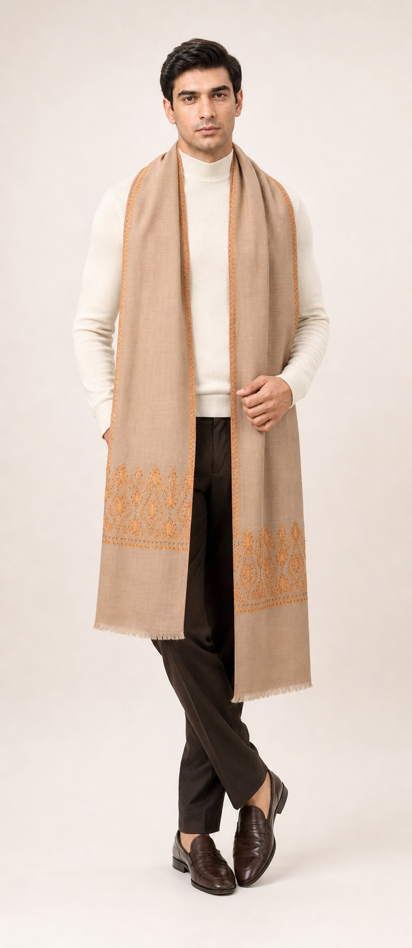 Cashmina Palla - Cashmina Palla Embroidery Shawl