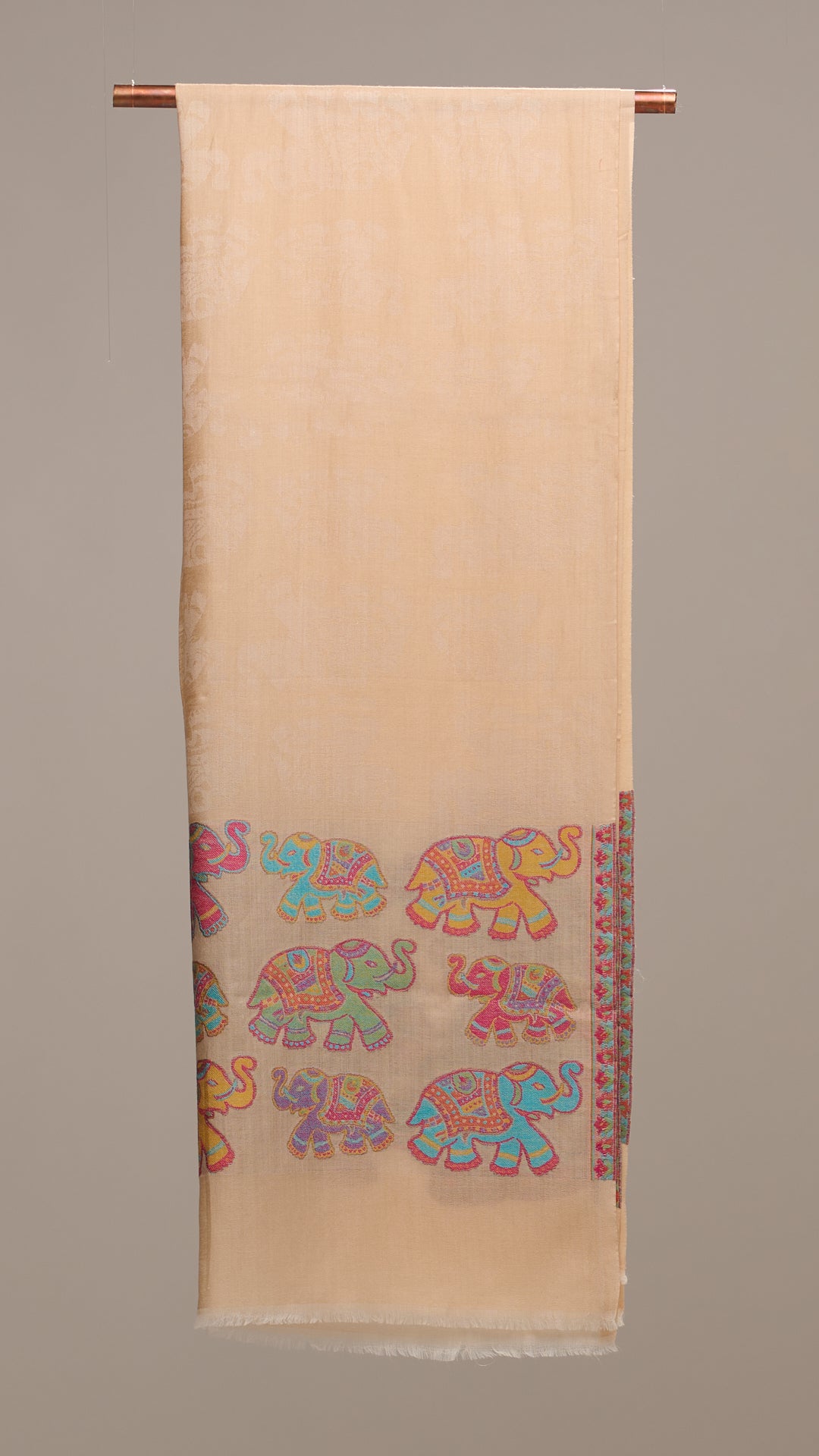 Elephant Line - Elephant Motif Stole