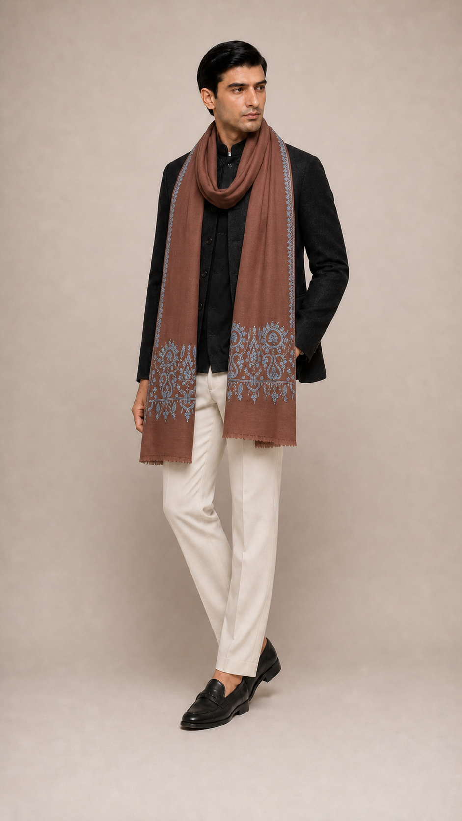 Cashmina Palla - Cashmina Palla Embroidery Shawl