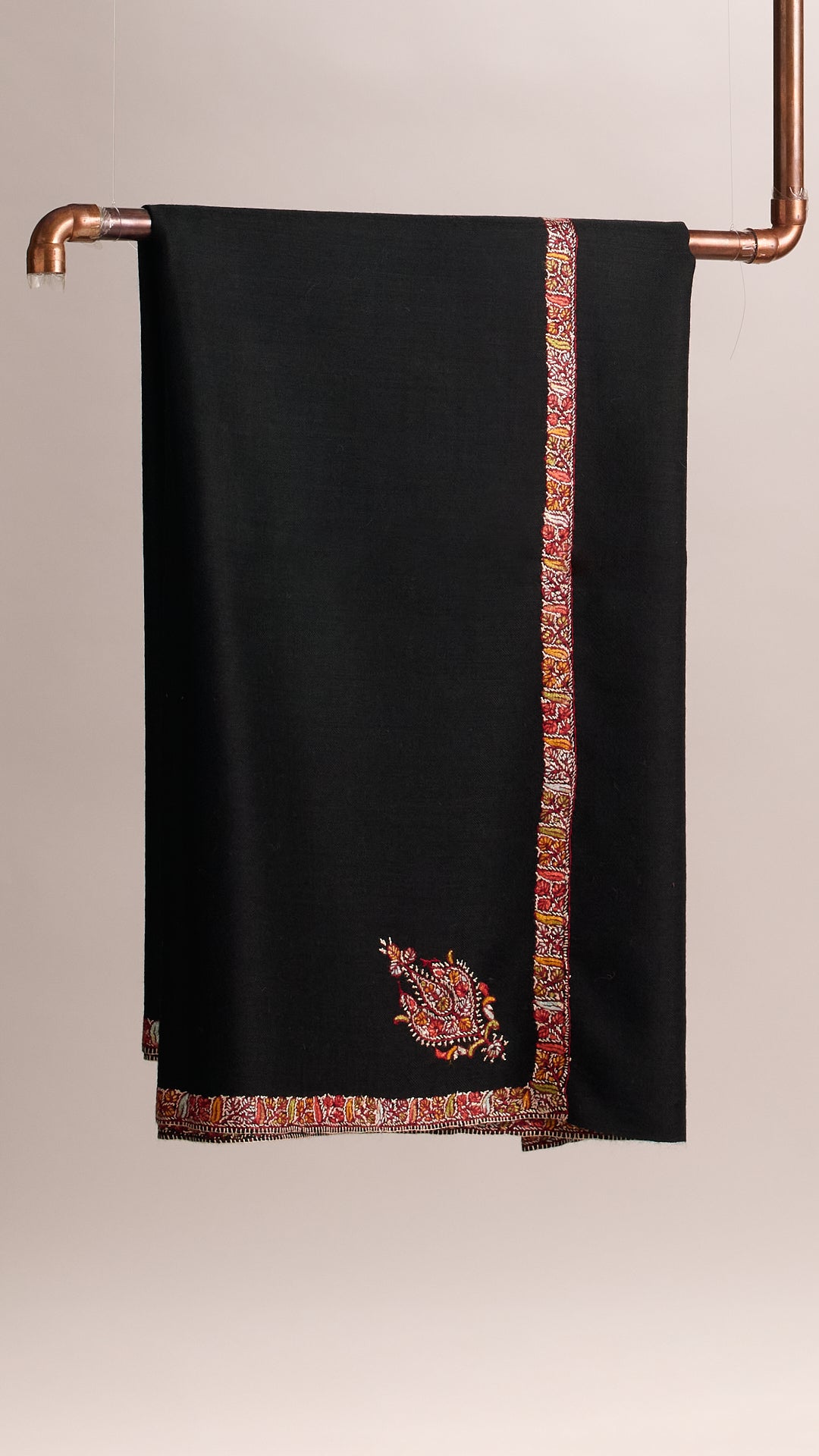 Hashi Mini - Cashmina Small Hashi Border Shawl