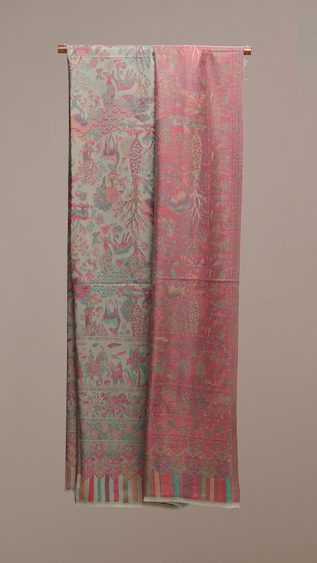 Jamavar Core - Classic Jamavar Reversible Shawl