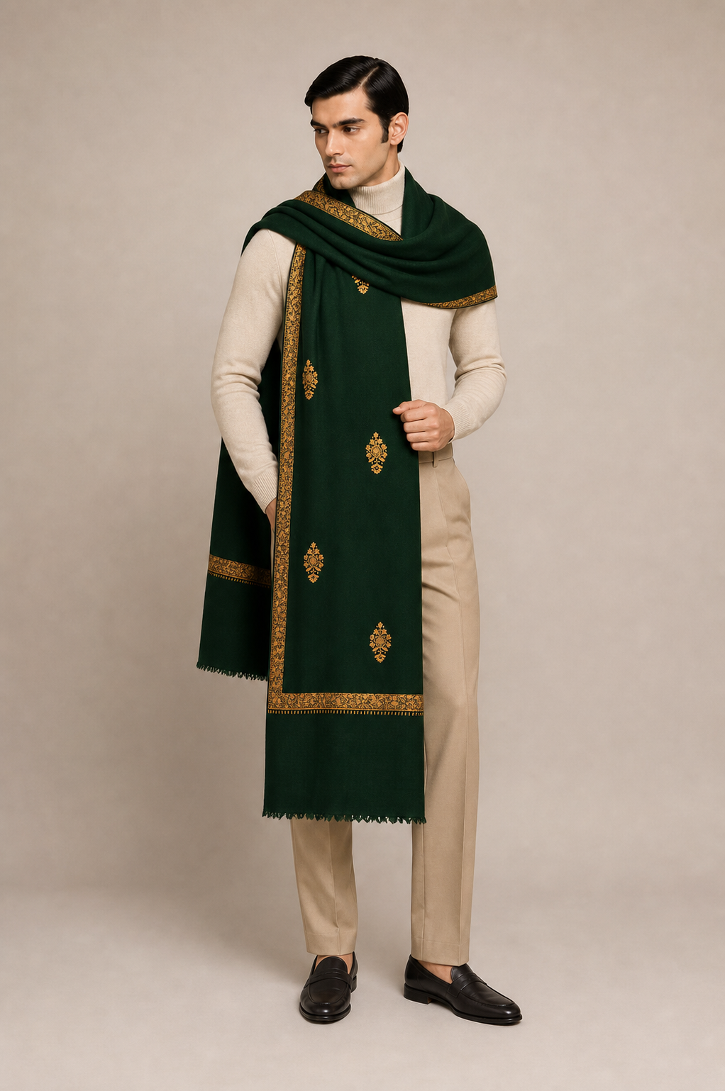 Cashmina Hashi - Cashmina Hashi Buti Shawl