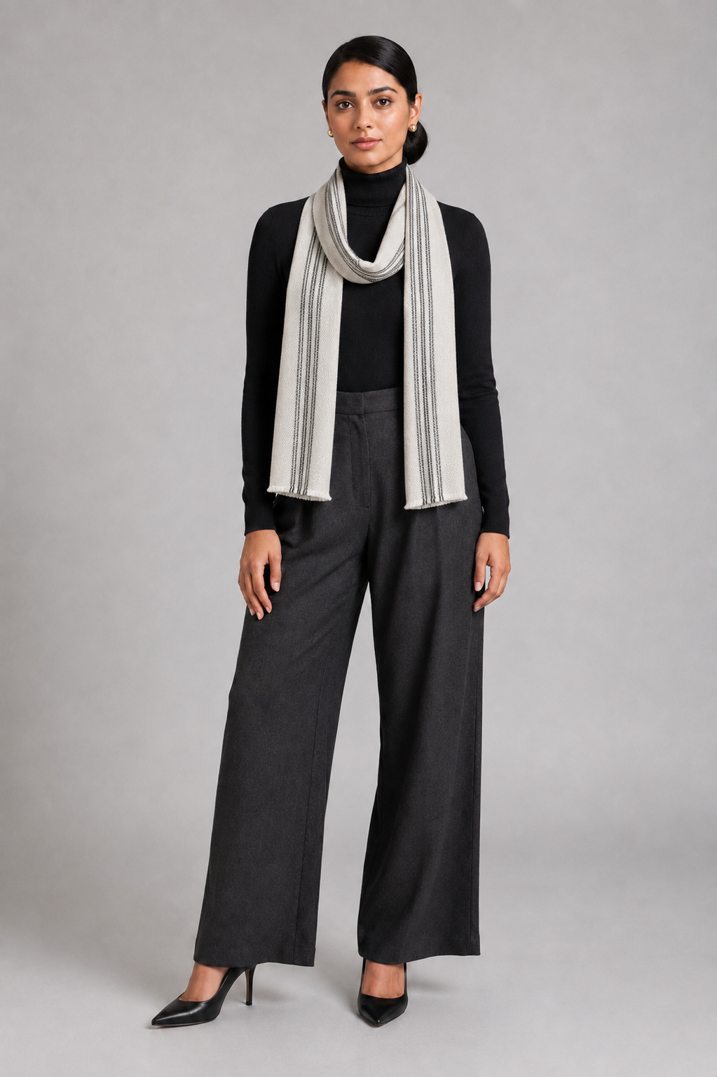 Chevron Core - Fine Wool Chevron Weave Muffler
