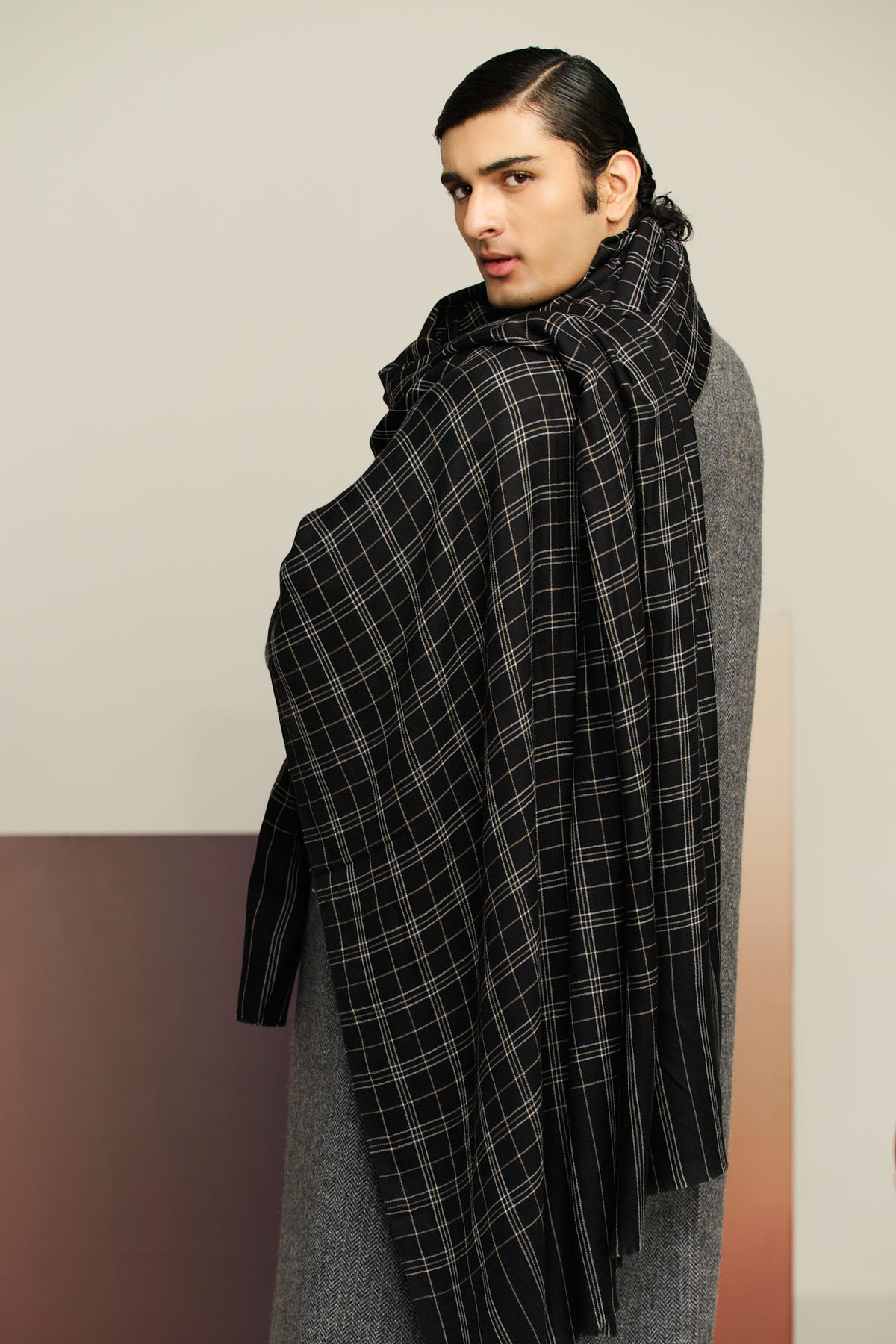 Checkmate - Classic Check Shawl