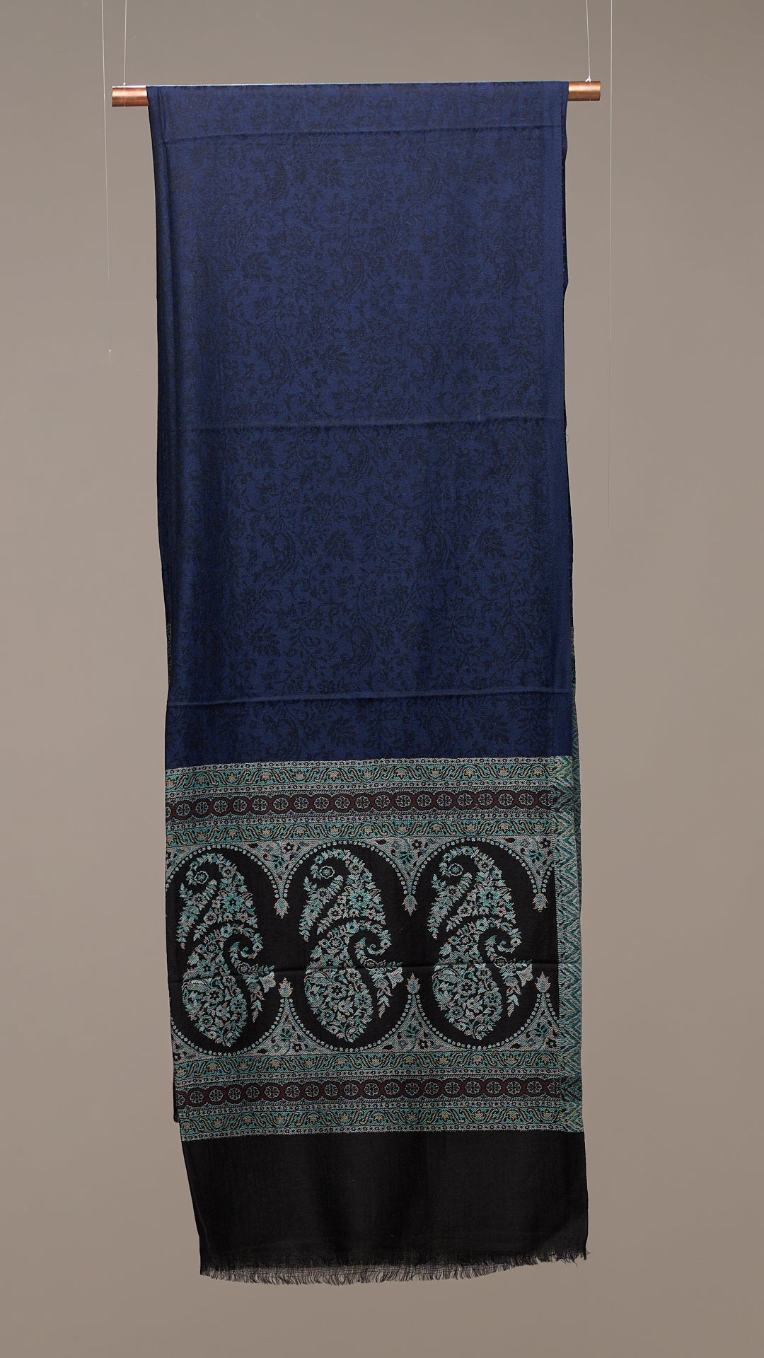Paisley Flip - Reversible Paisley Border Stole