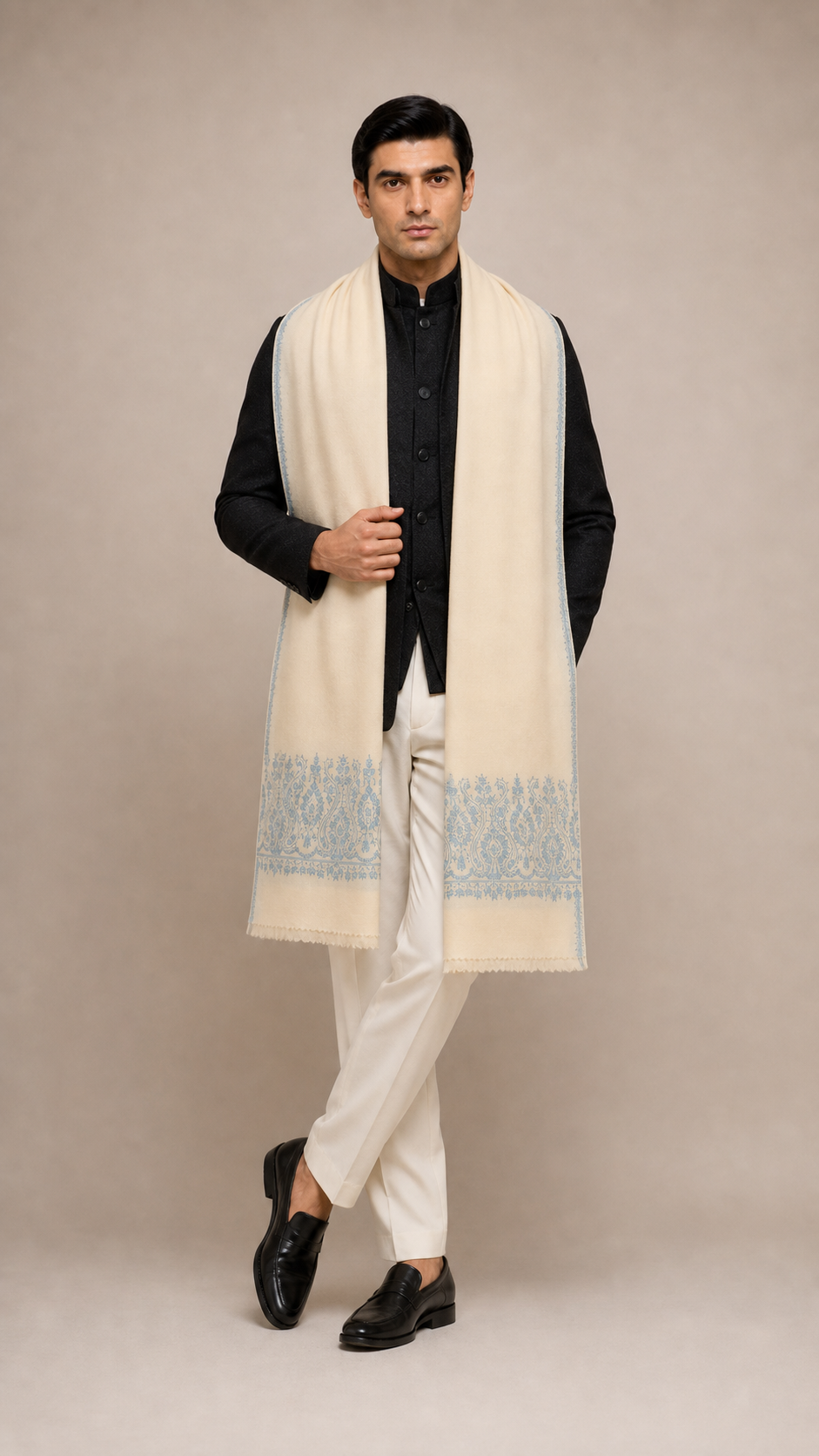 Cashmina Palla - Cashmina Palla Embroidery Shawl