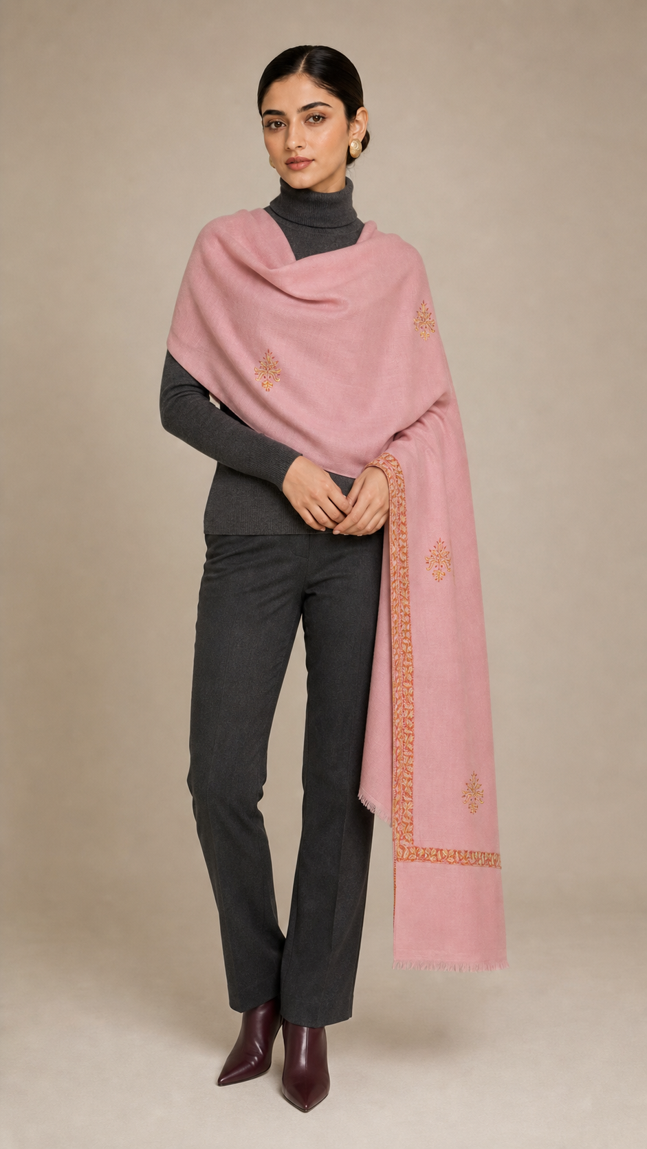 Cashmina Hashi - Cashmina Hashi Buti Shawl