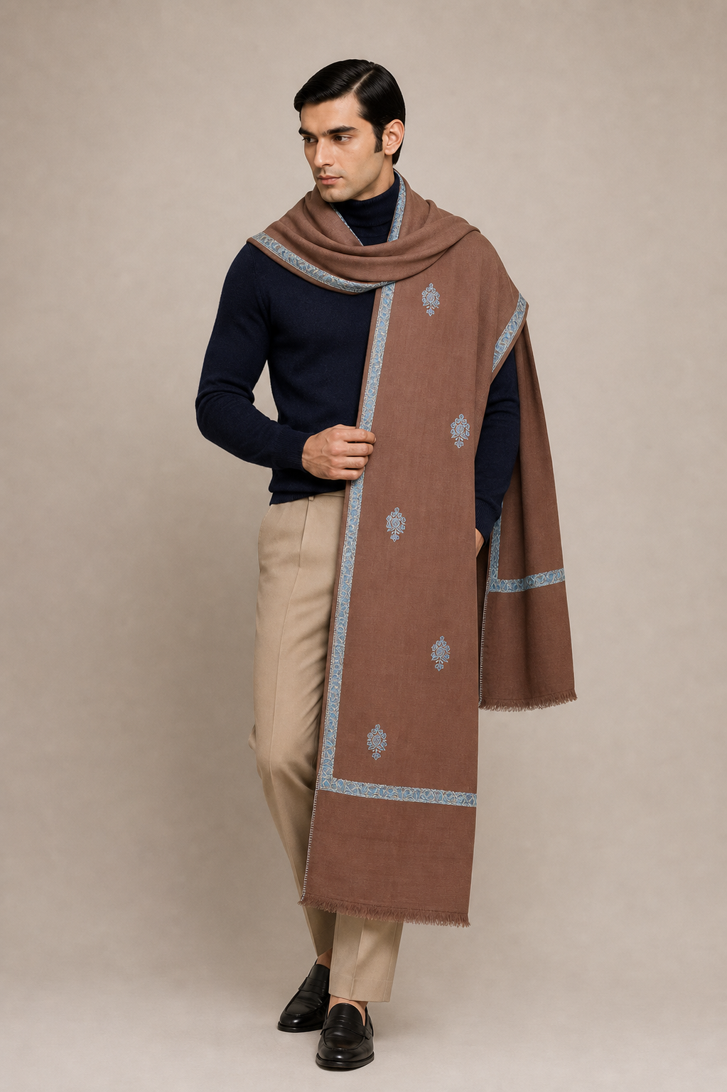 Cashmina Hashi - Cashmina Hashi Buti Shawl