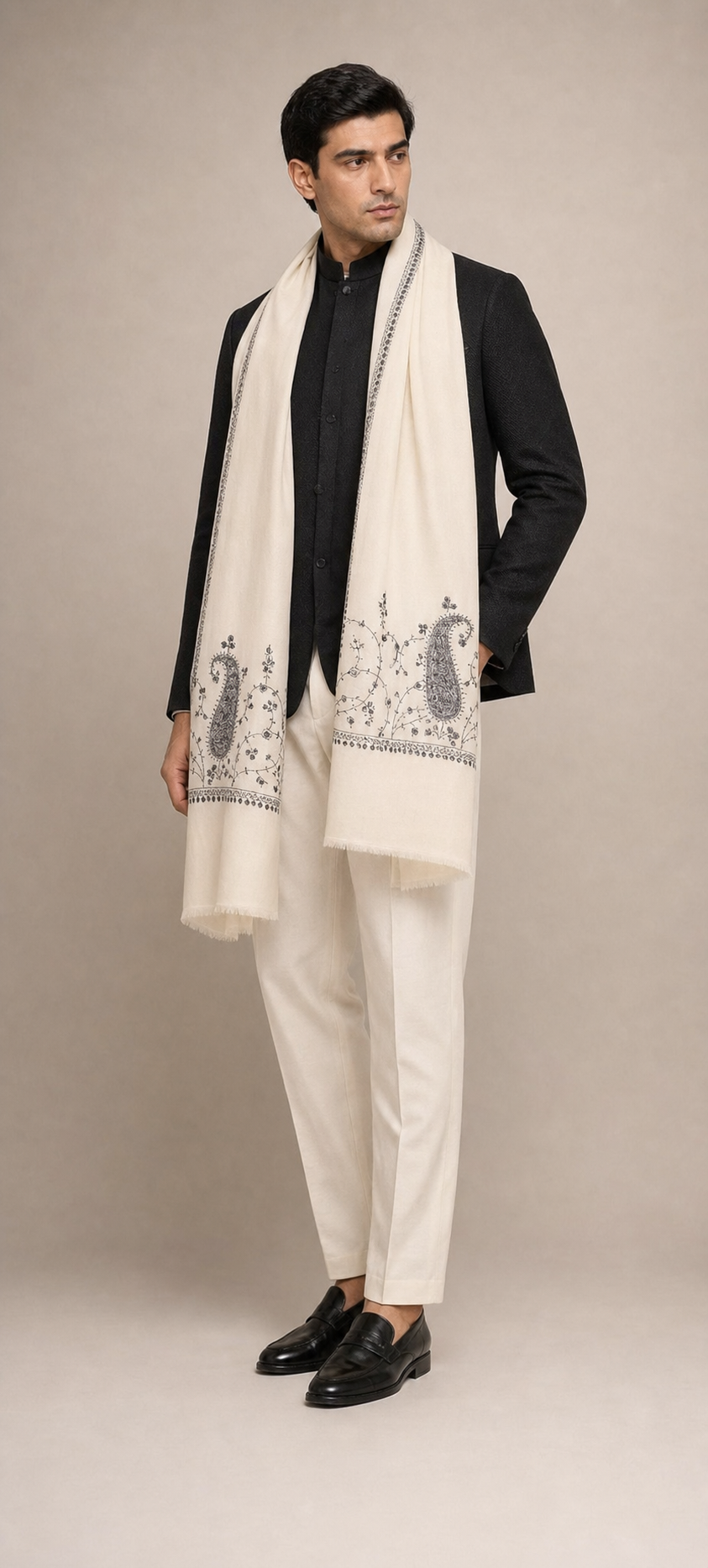 Cashmina Buti - Cashmina Palla Buti Shawl