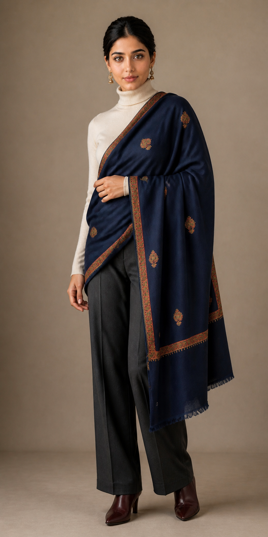 Cashmina Hashi - Cashmina Hashi Buti Shawl