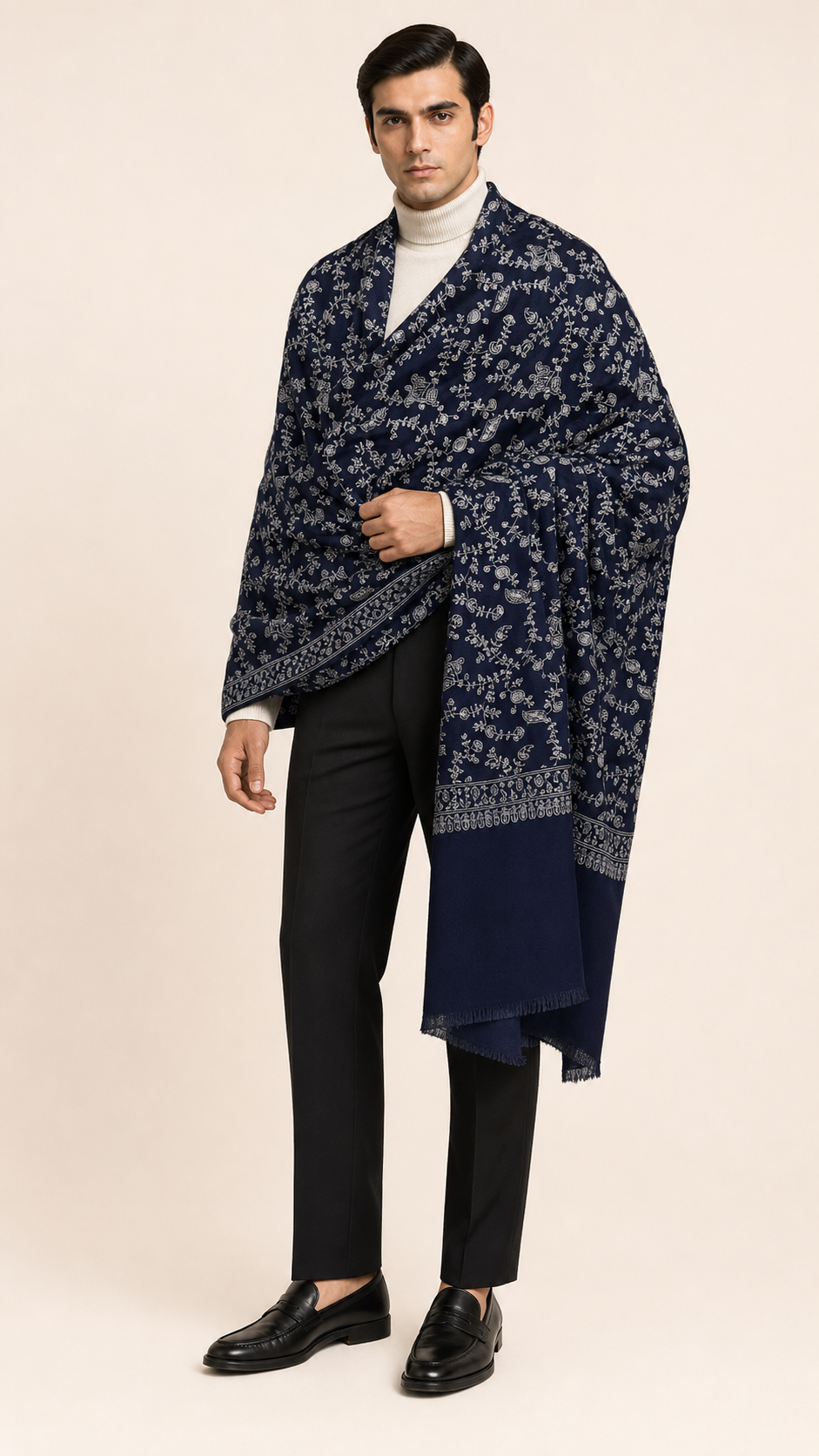 Sozni Jaal - Fine Wool Sozni Jaal Shawl