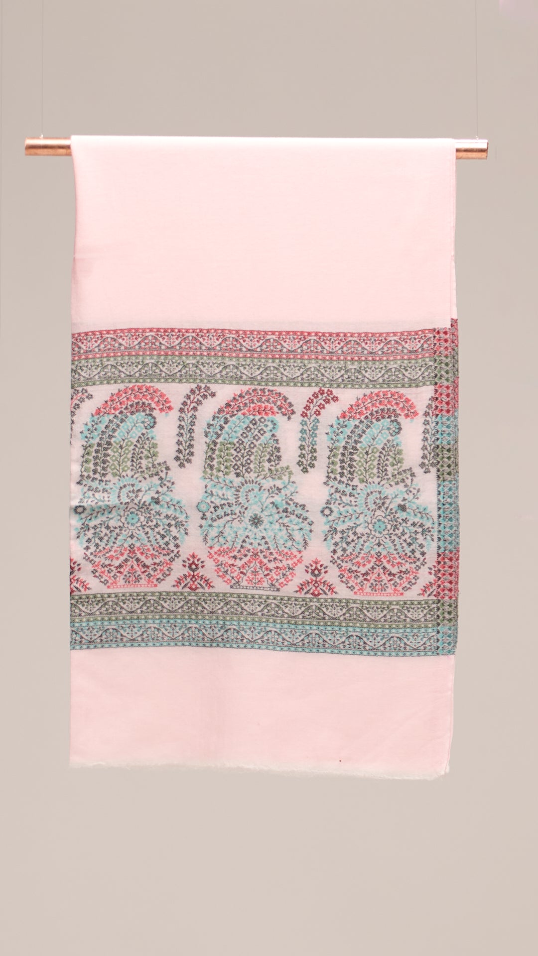 Paisley Flip - Reversible Paisley Border Stole