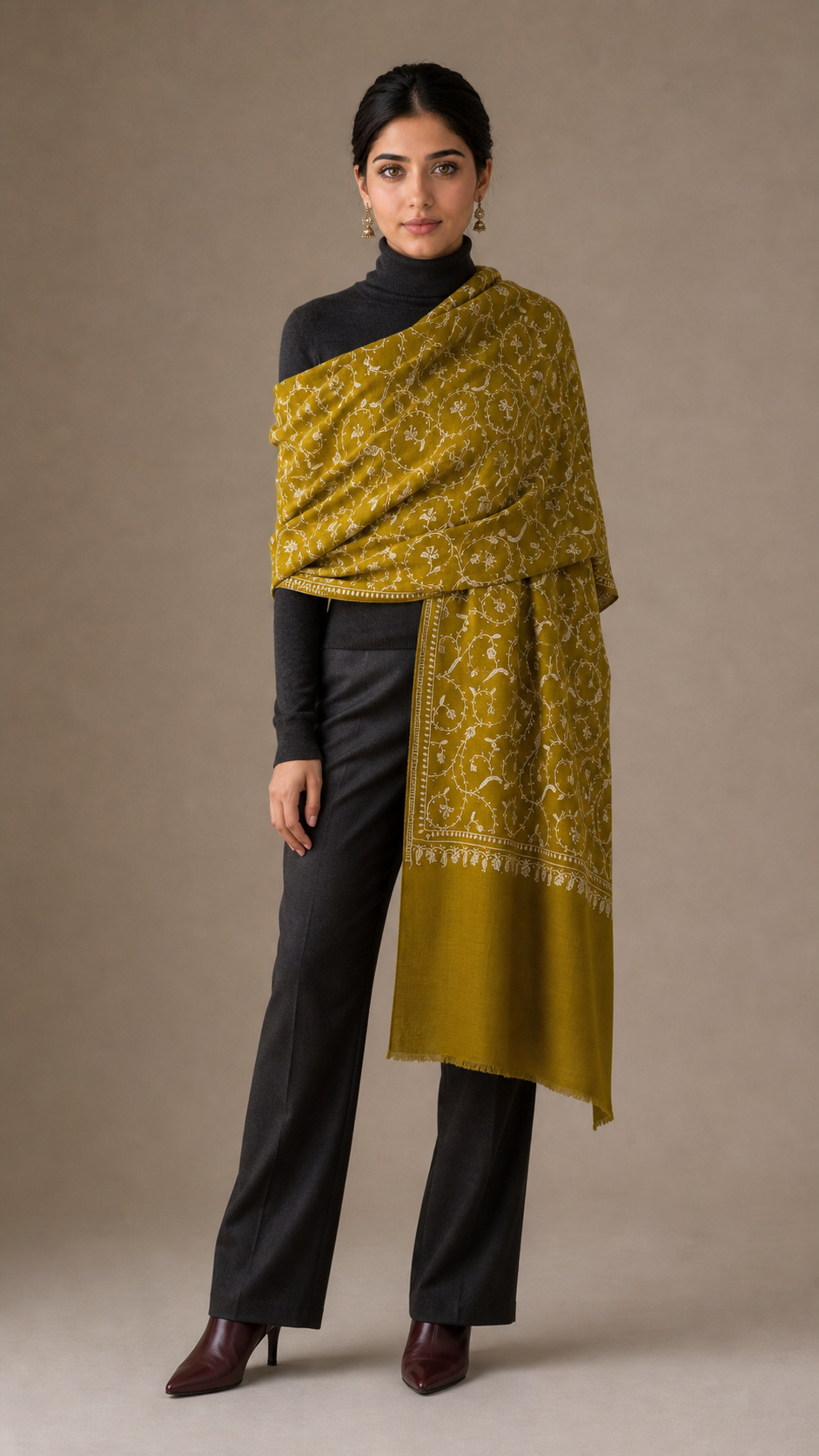 Cashmina All Over - Cashmina All Over Jali Shawl