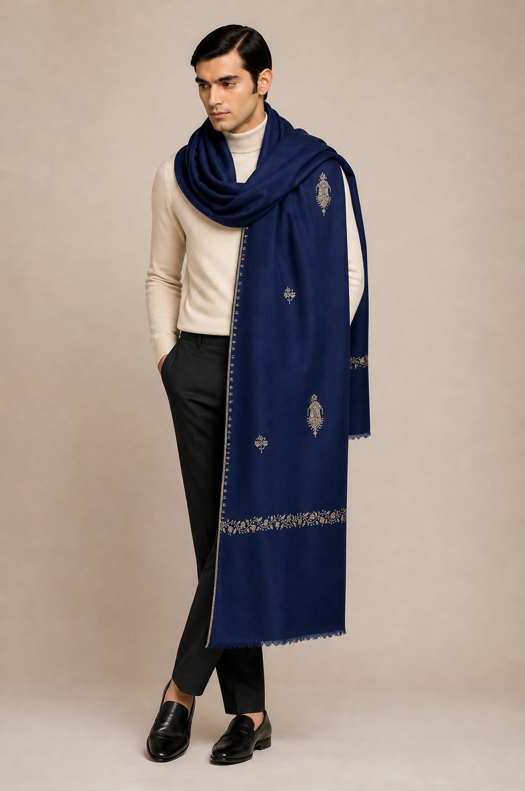 Cashmina Hashi - Cashmina Hashi Buti Shawl