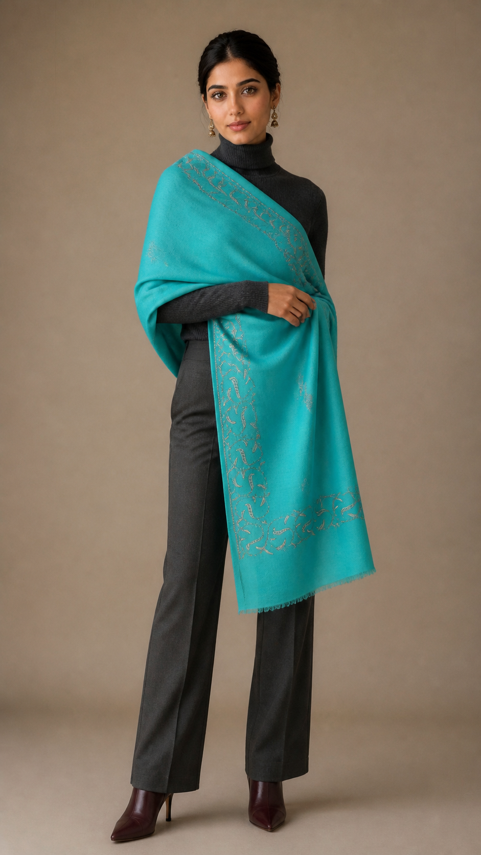 Cashmina Buti Classic - Cashmina Palla Buti Shawl