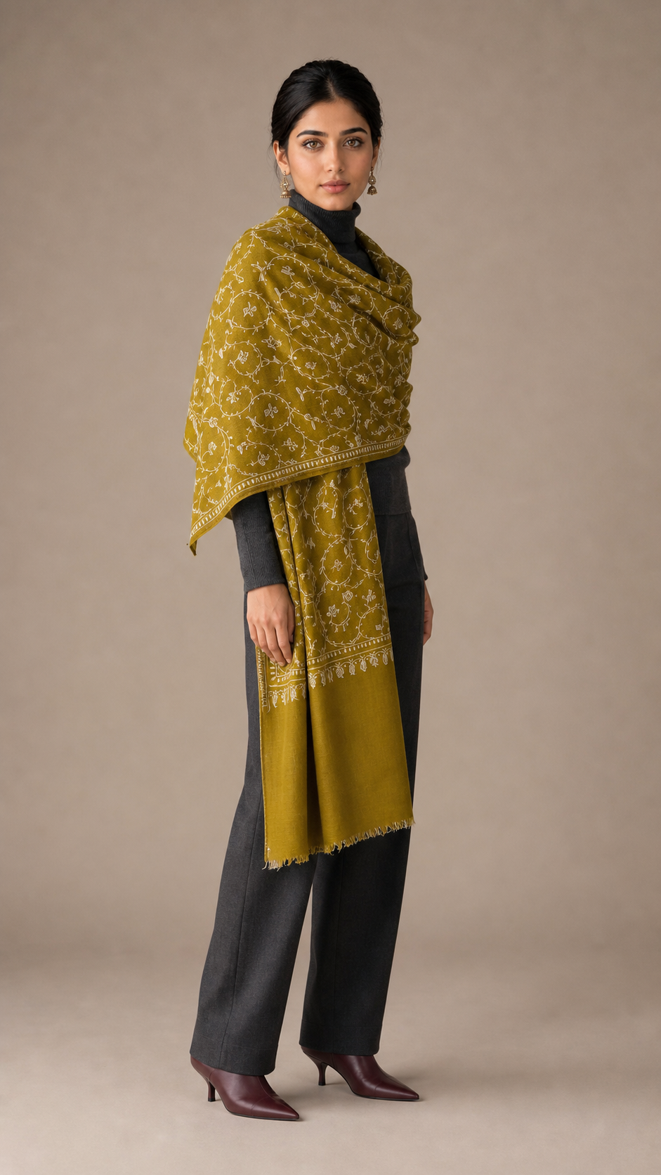 Cashmina All Over - Cashmina All Over Jali Shawl