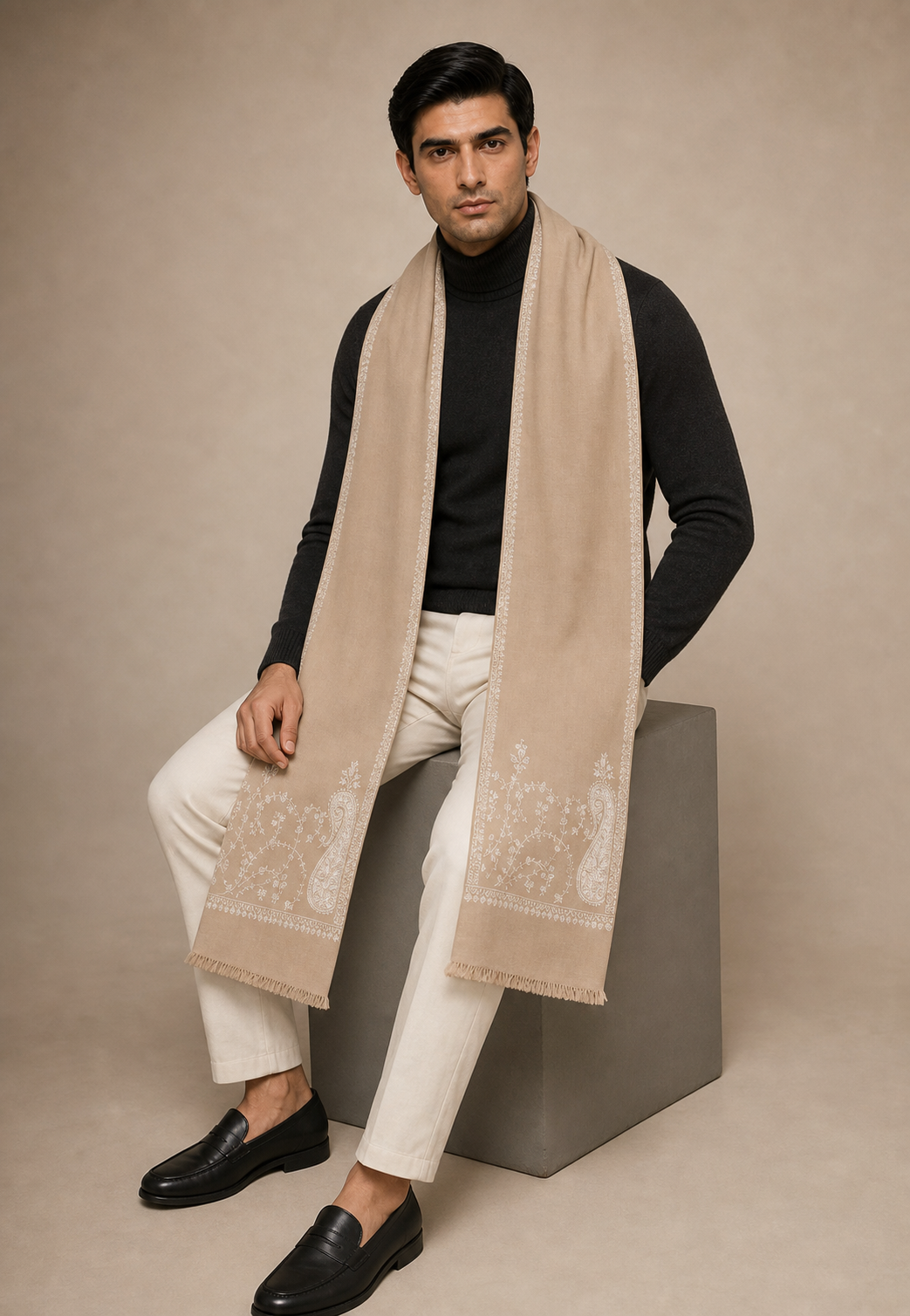 Cashmina Buti - Cashmina Palla Buti Shawl