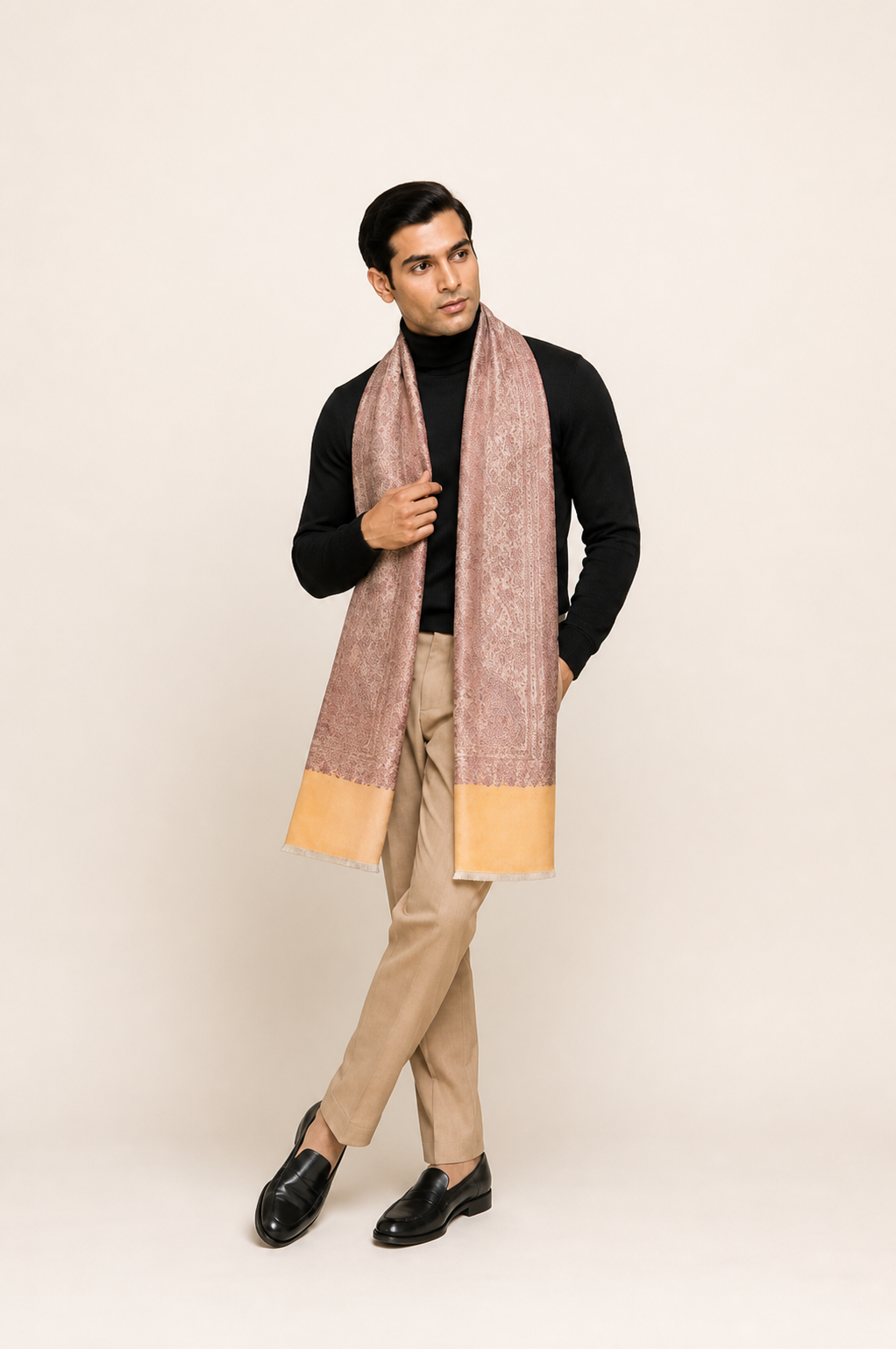Jaal - Fine Jali Weave Reversible Stole