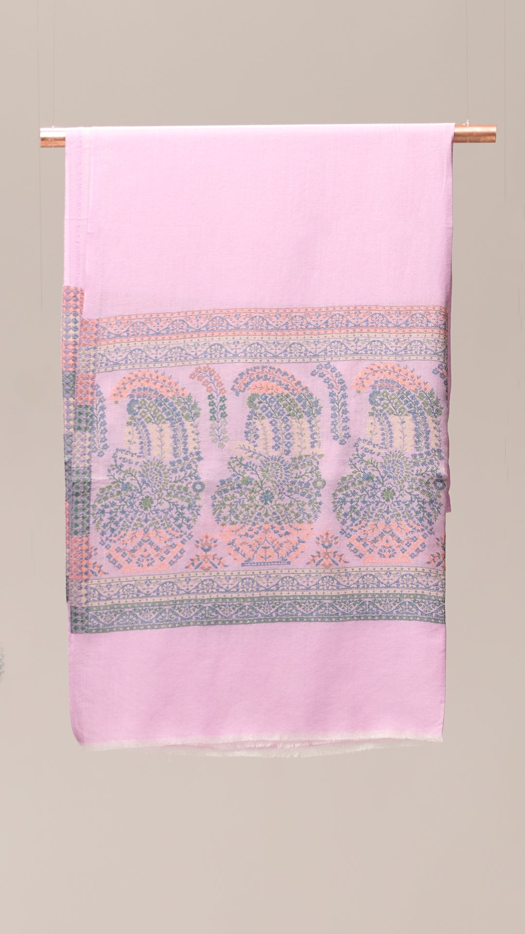Paisley Flip - Reversible Paisley Border Stole