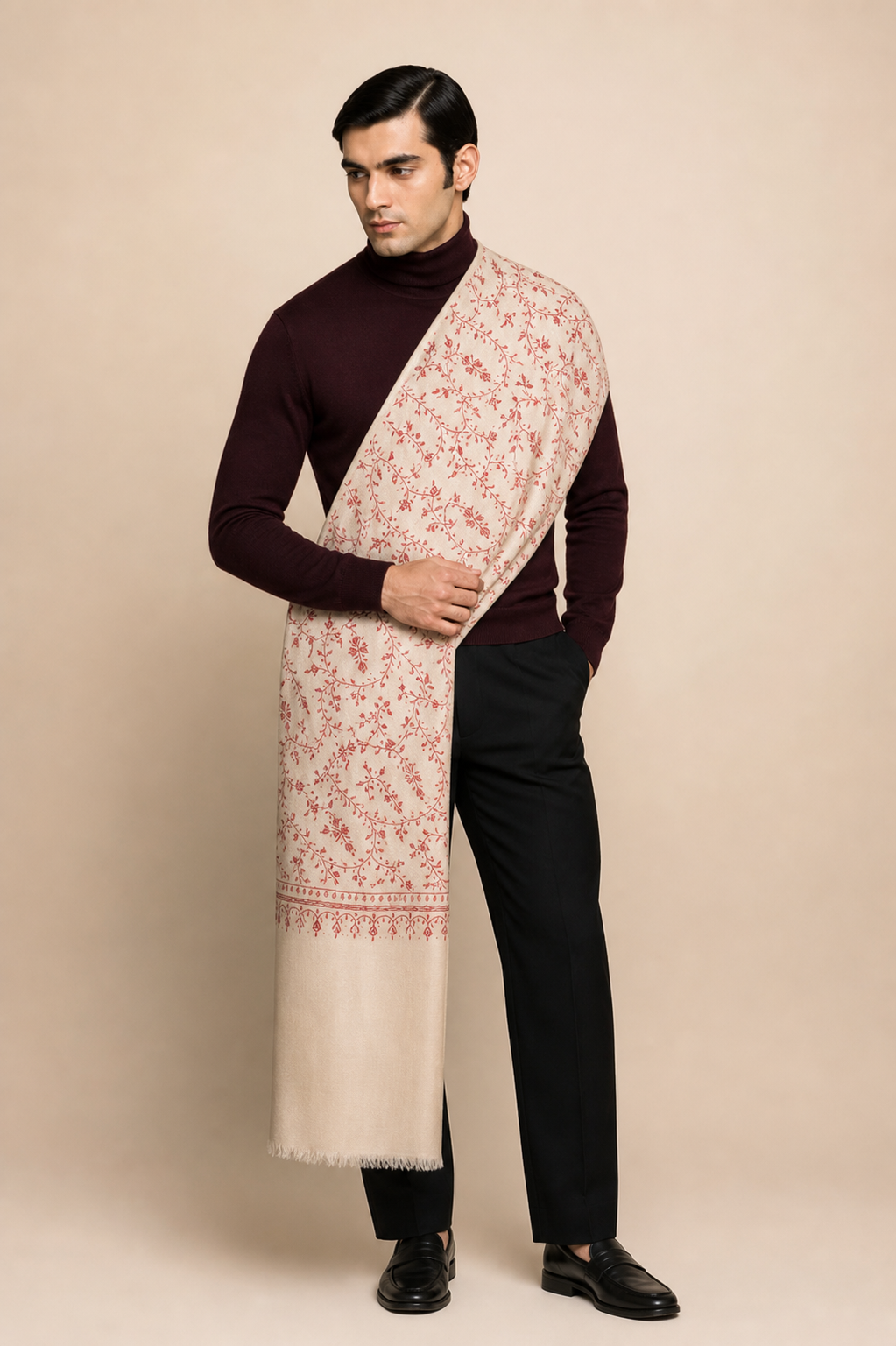 Cashmina All Over - Cashmina All Over Jali Shawl