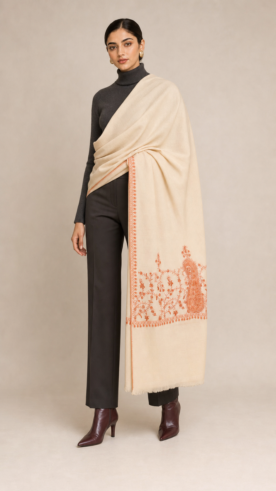 Cashmina Buti - Cashmina Palla Buti Shawl