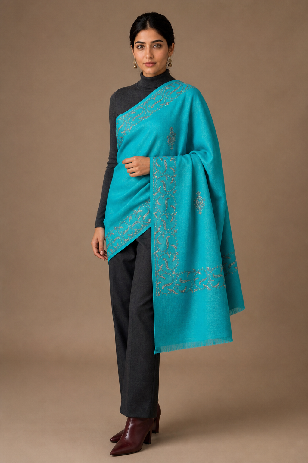 Cashmina Buti Classic - Cashmina Palla Buti Shawl