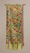 SS - Kalamkari Bloom - Fine Wool Kalamkari Stole