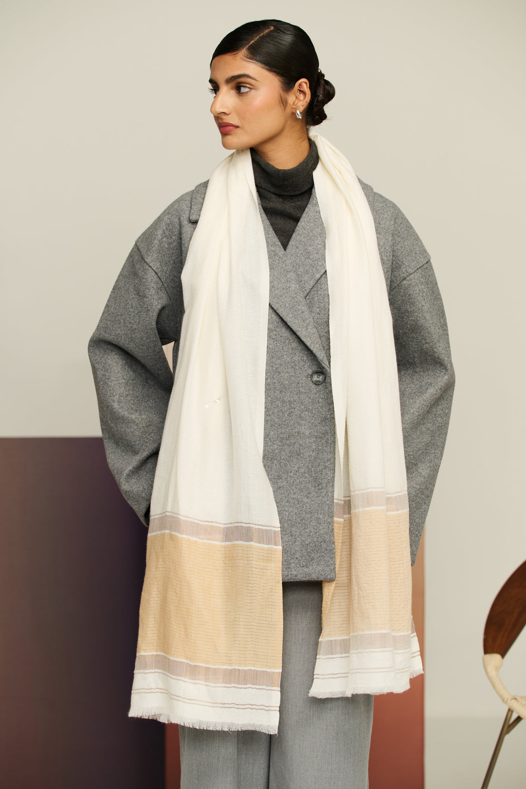 Elegant Palla - Self Palla Stole