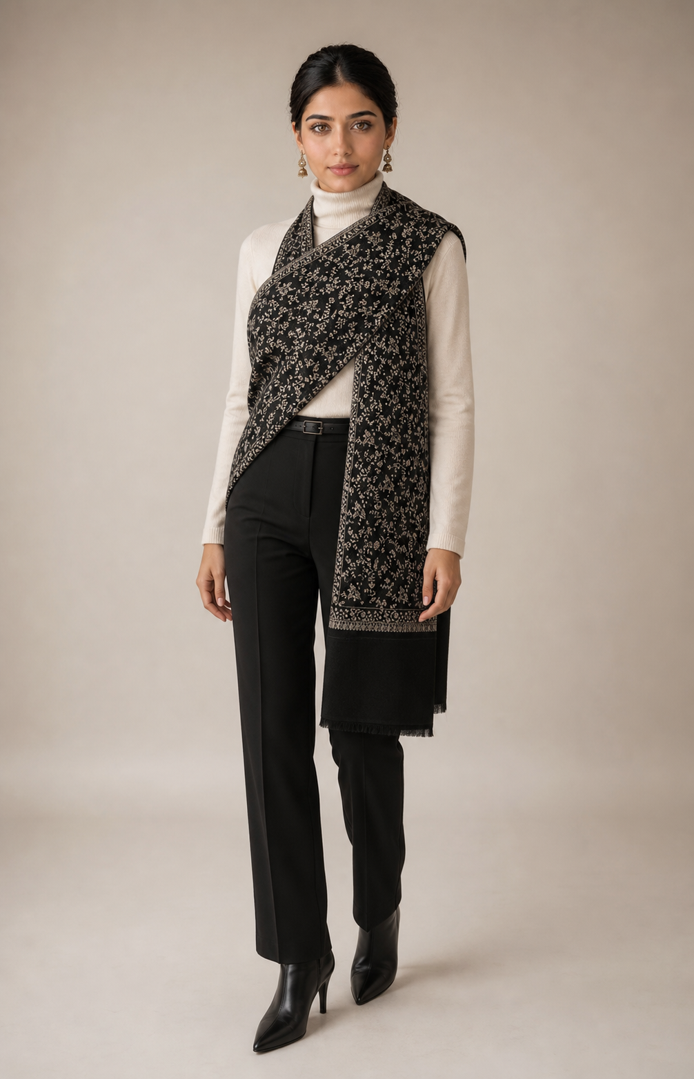 Sozni Jaal - Fine Wool Sozni Jaal Shawl