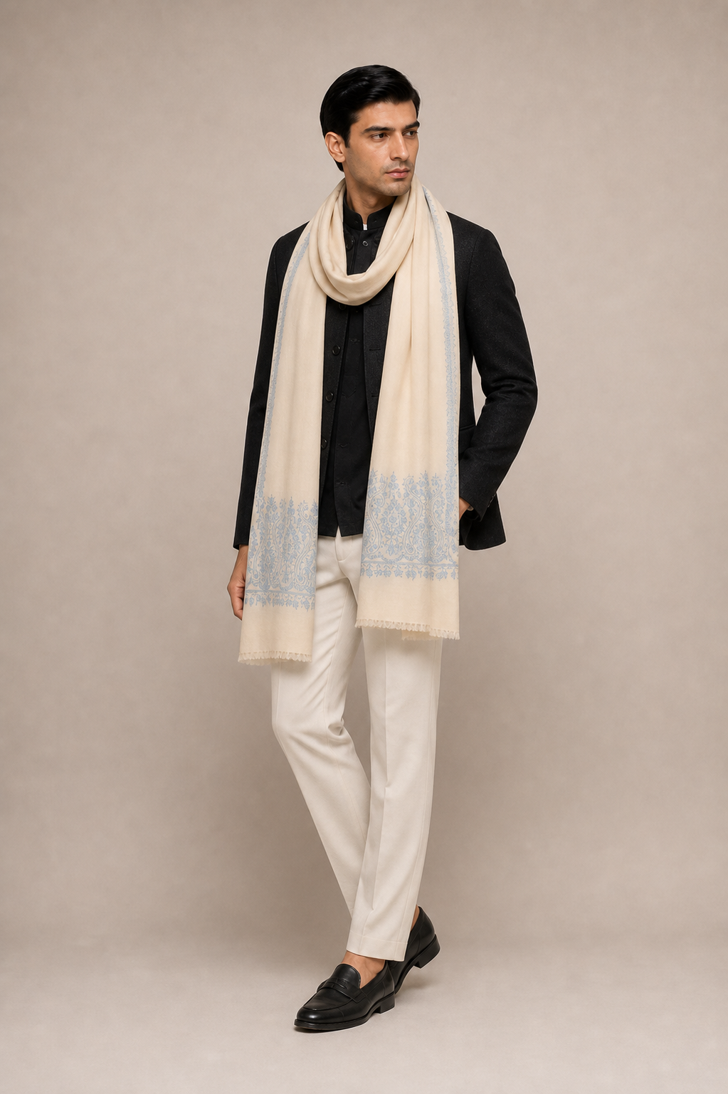 Cashmina Palla - Cashmina Palla Embroidery Shawl