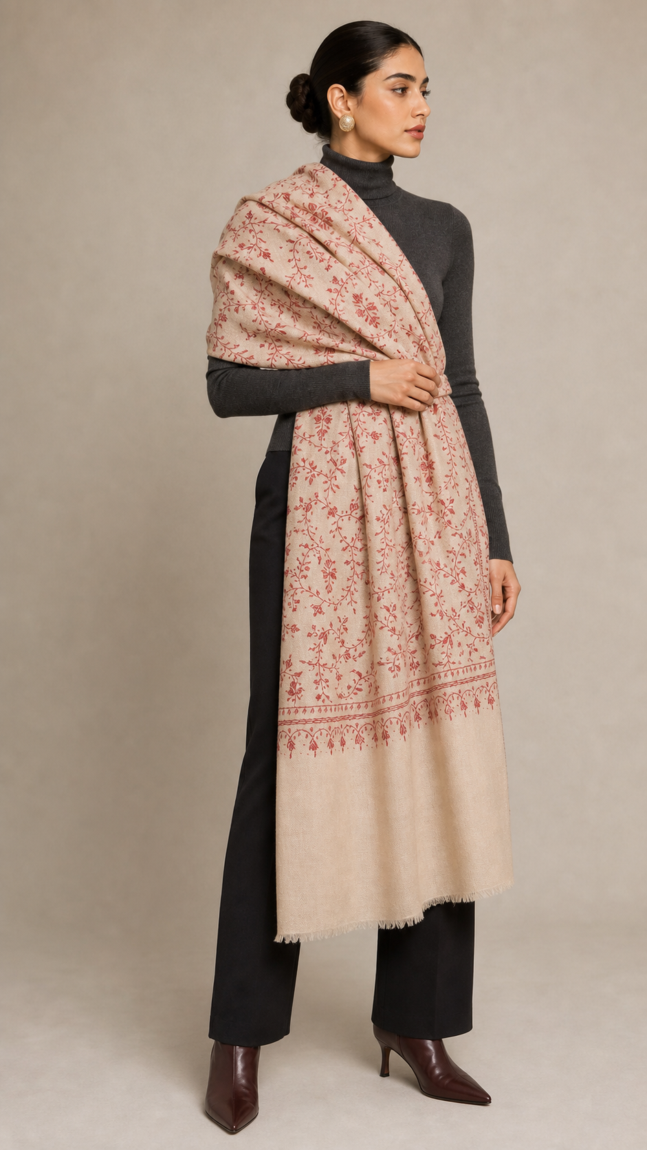 Cashmina All Over - Cashmina All Over Jali Shawl