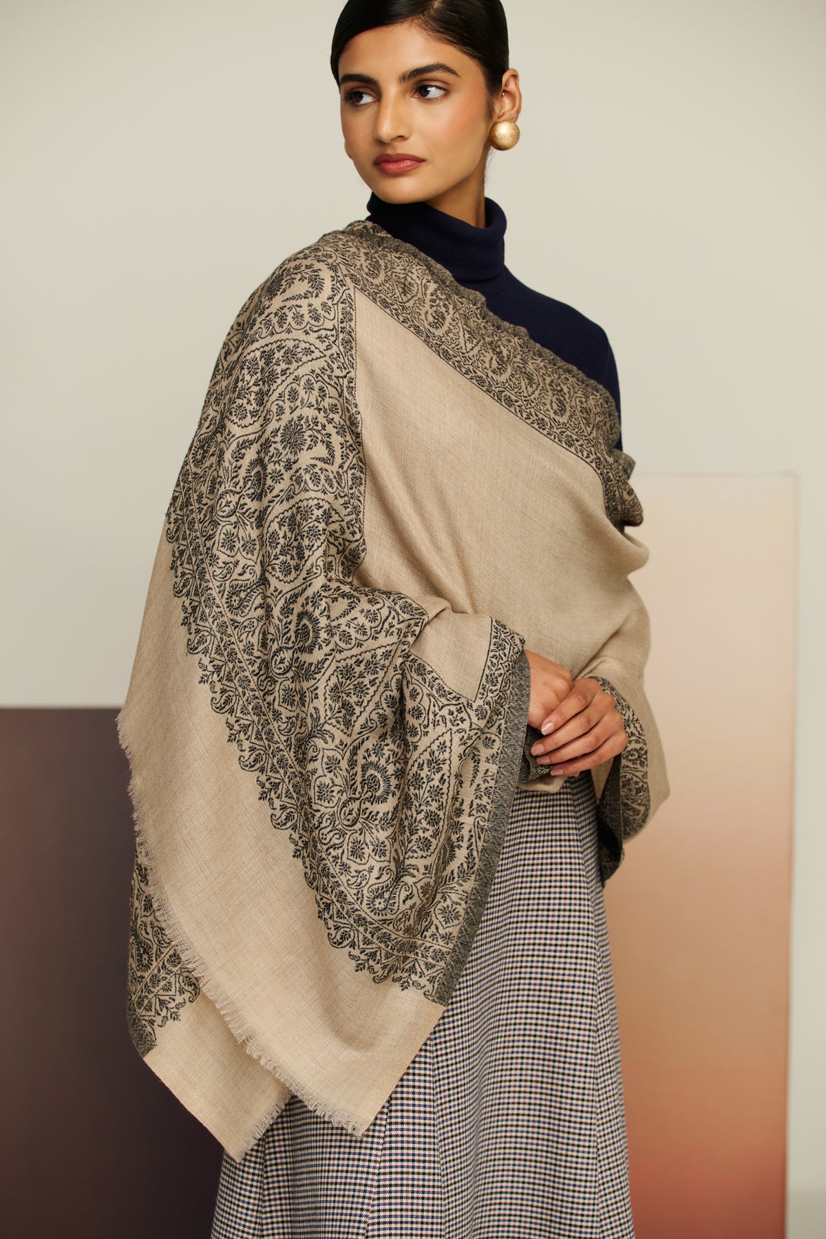 Traditional Door - Self Door Weave Stole