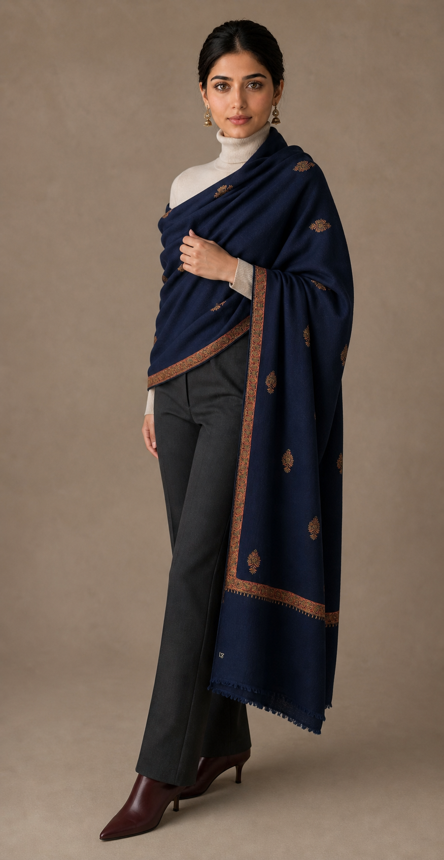 Cashmina Hashi - Cashmina Hashi Buti Shawl