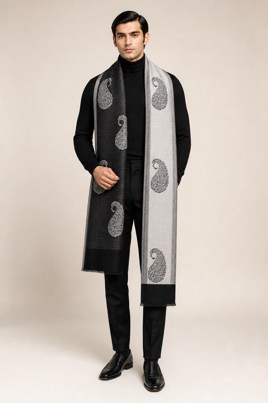 Paisley Flip - All Over Paisley Reversible Stole
