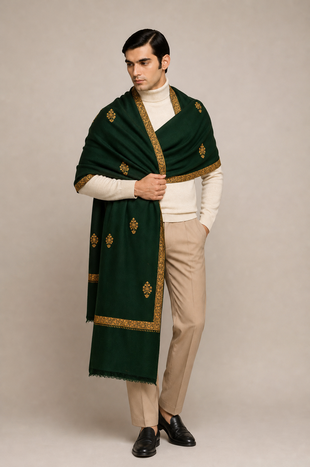 Cashmina Hashi - Cashmina Hashi Buti Shawl