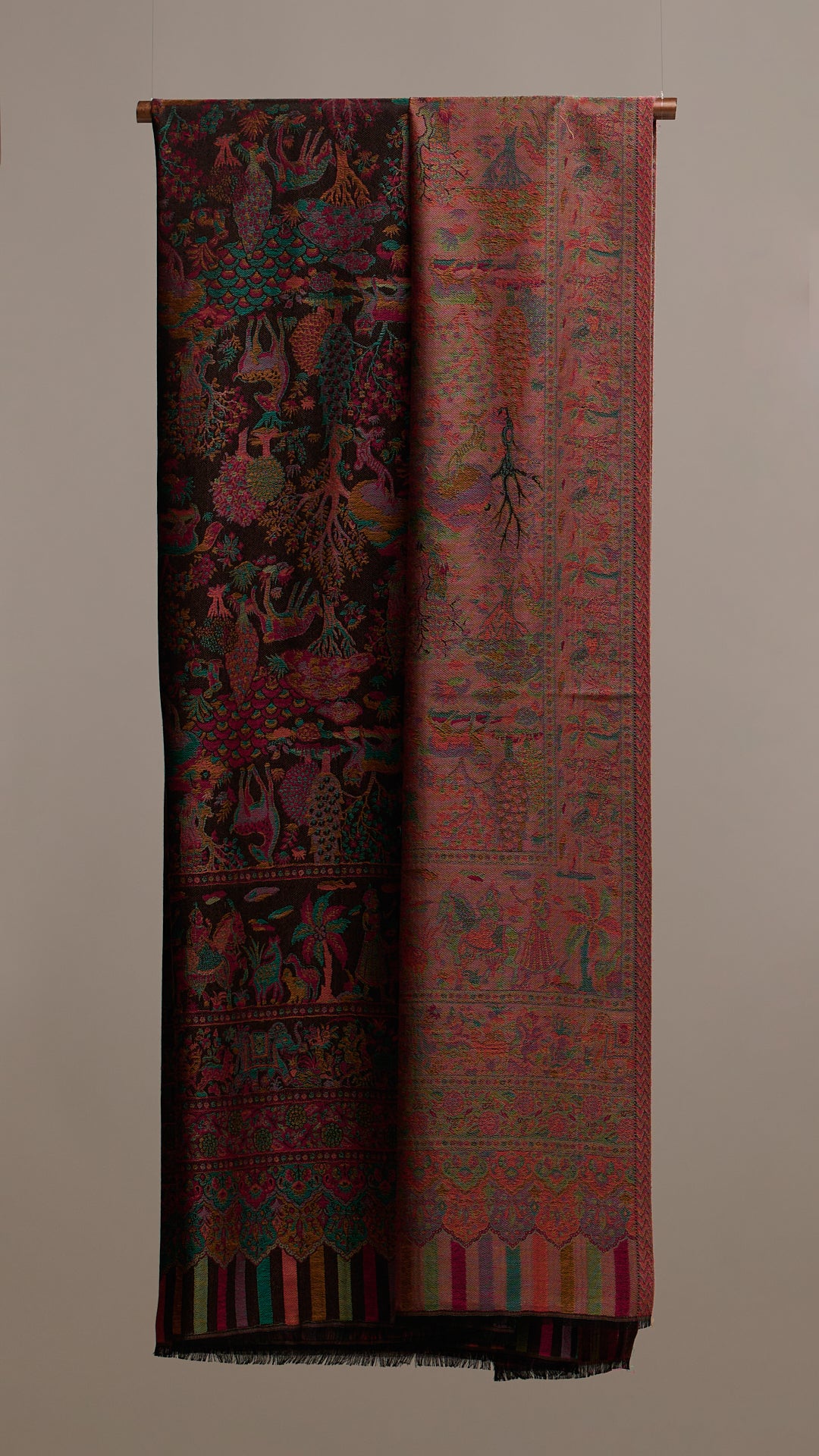 Jamavar Core - Classic Jamavar Reversible Shawl