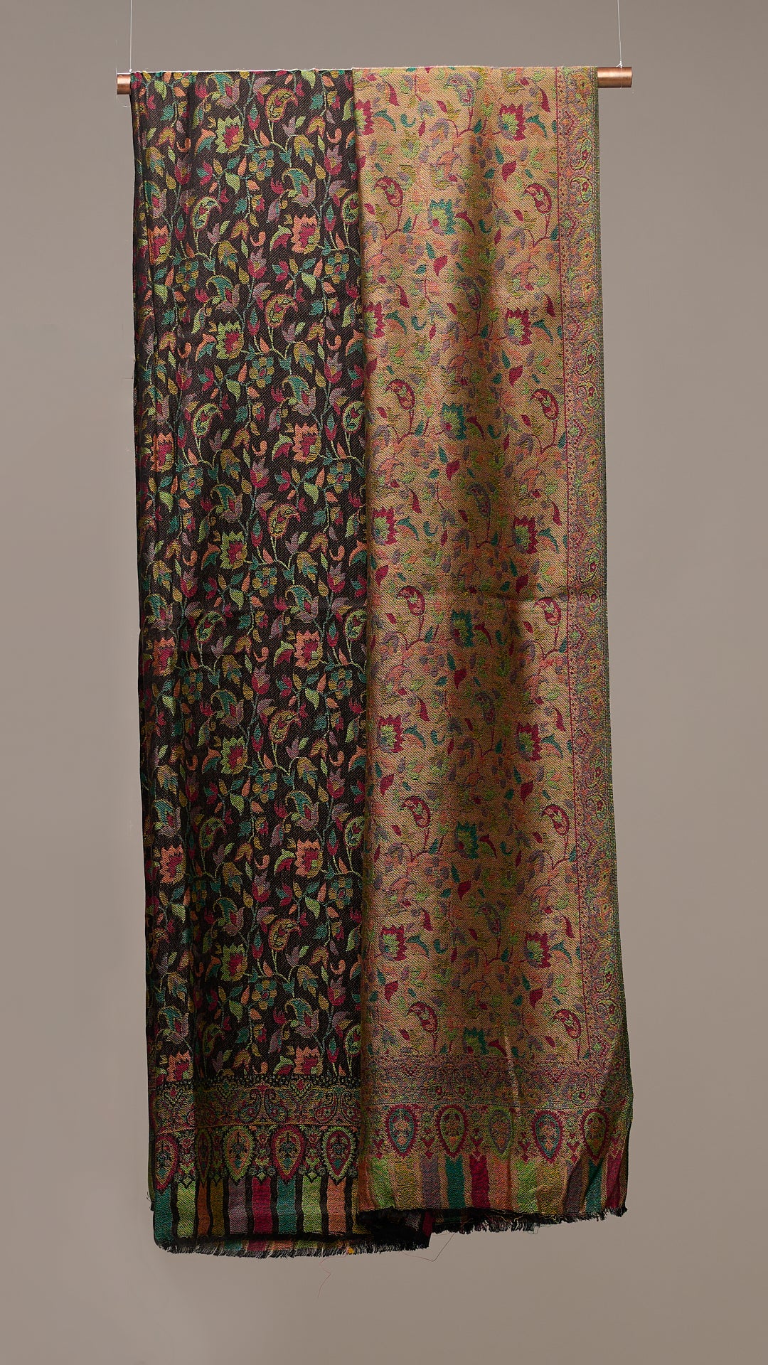Jamavar Core - Classic Jamavar Reversible Shawl