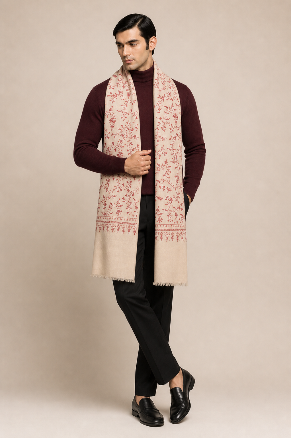 Cashmina All Over - Cashmina All Over Jali Shawl